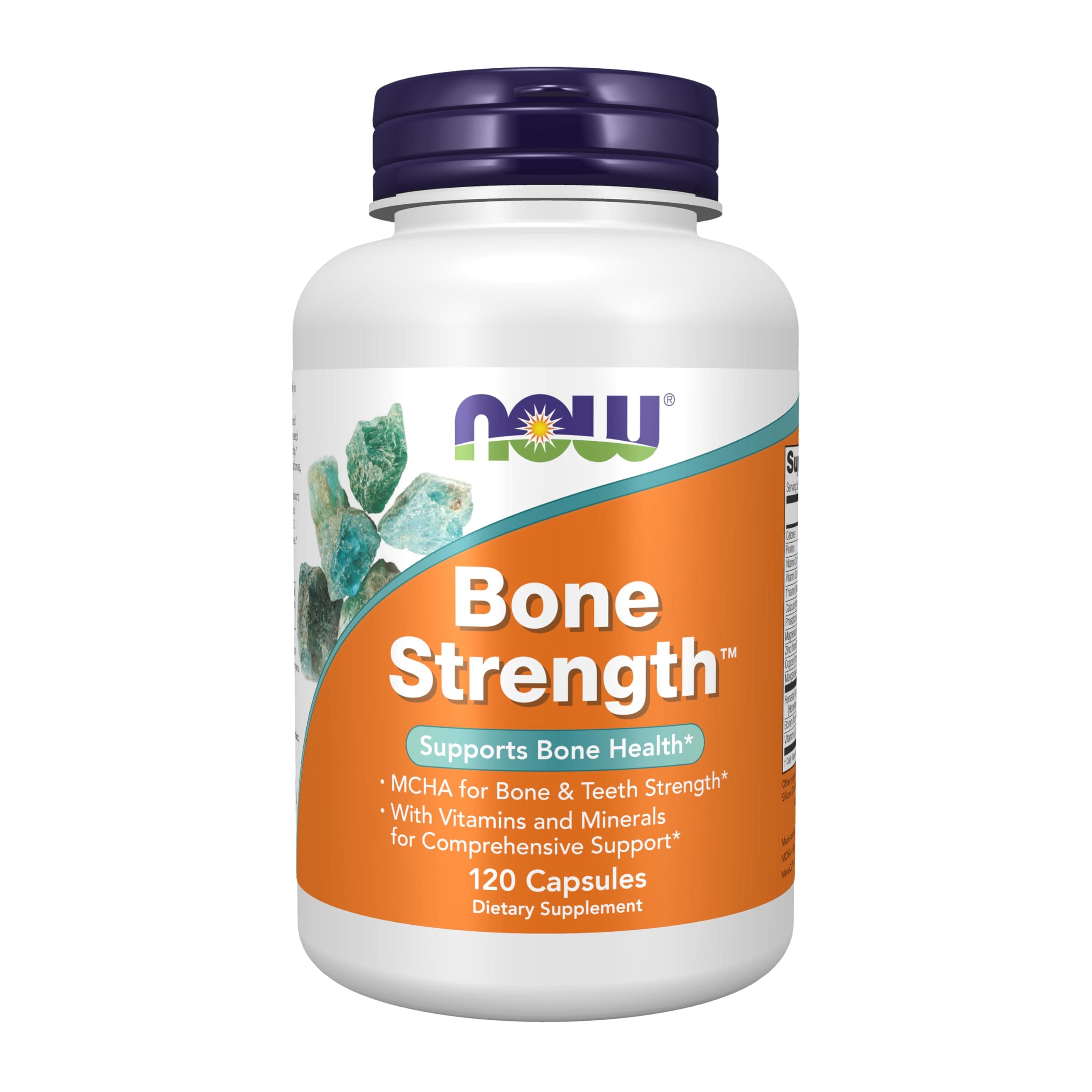 Supplements, Bone Strength™ with Microcrystalline Hydroxyapatite (MCHA), Magnesium and Vitamins C,D and K, 120 Capsules