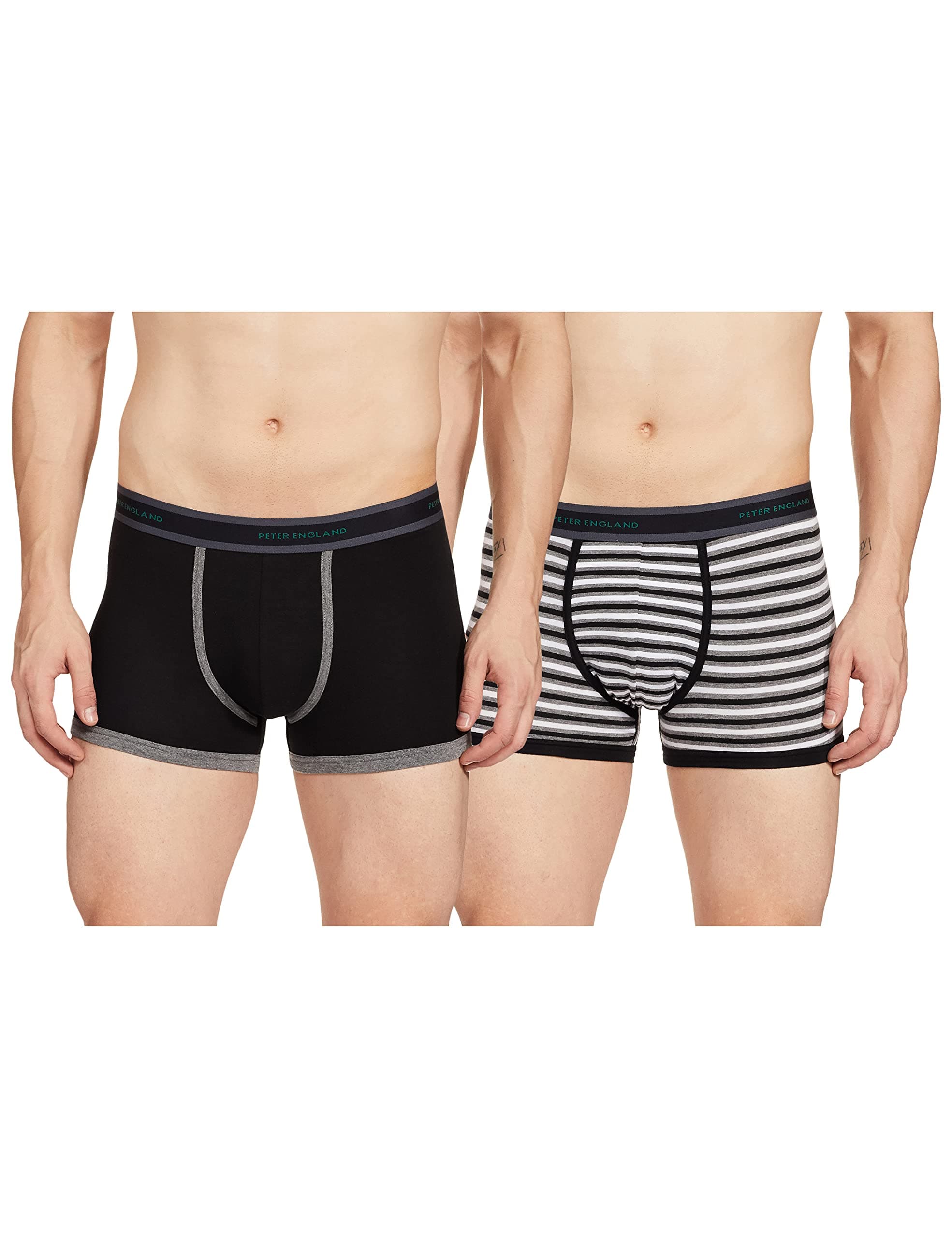 Peter England Black & Grey Mel Trunk_M