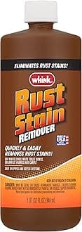 Rust-Oleum Whink Rust Stain Remover | Heavy-Duty Iron Stain Remover for White Toilets & Sinks, Colorfast Fabric & Carpets | 32 oz