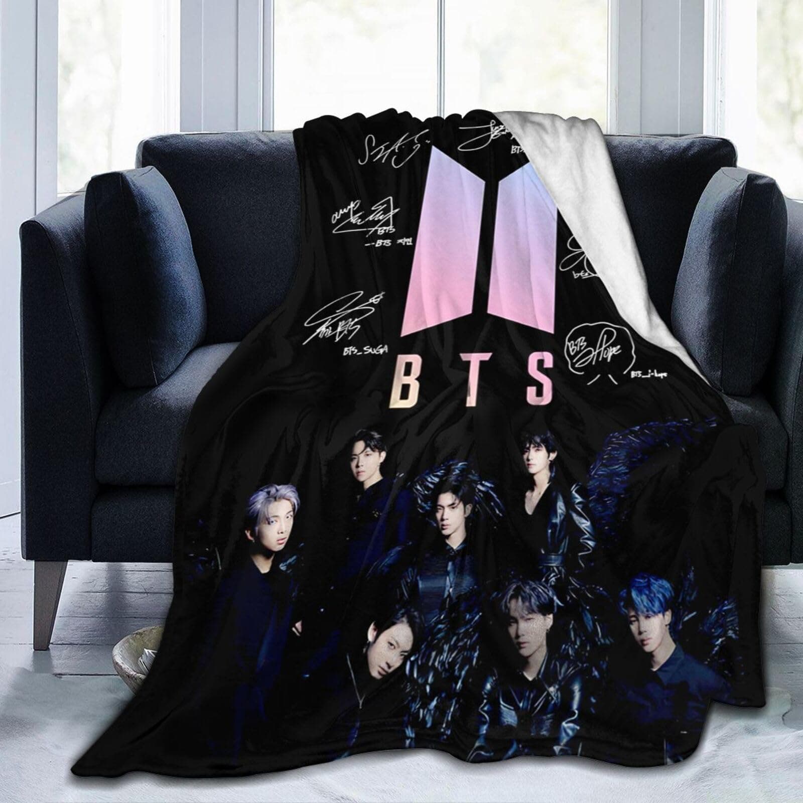 Kpop Blanket Ultra-Soft Flannel Dynamite Throw Blankets Merch Bedding Gifts for Room Bed Couch Decor 50x40IN