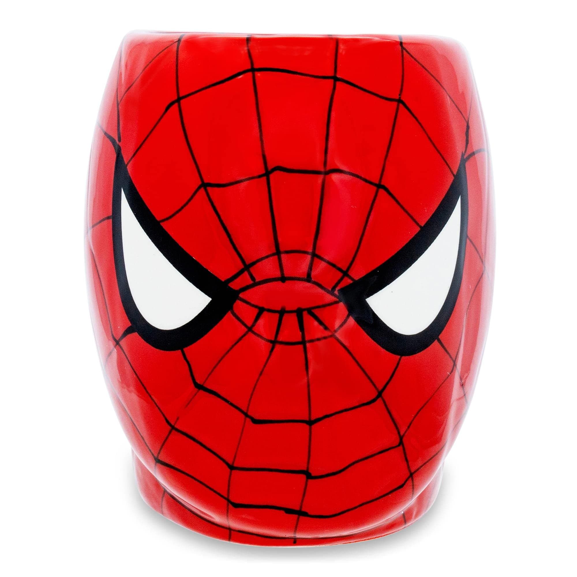 Silver Buffalo MC7095 Marvel Spiderman Face 3D Ceramic Mug, 20-ounces