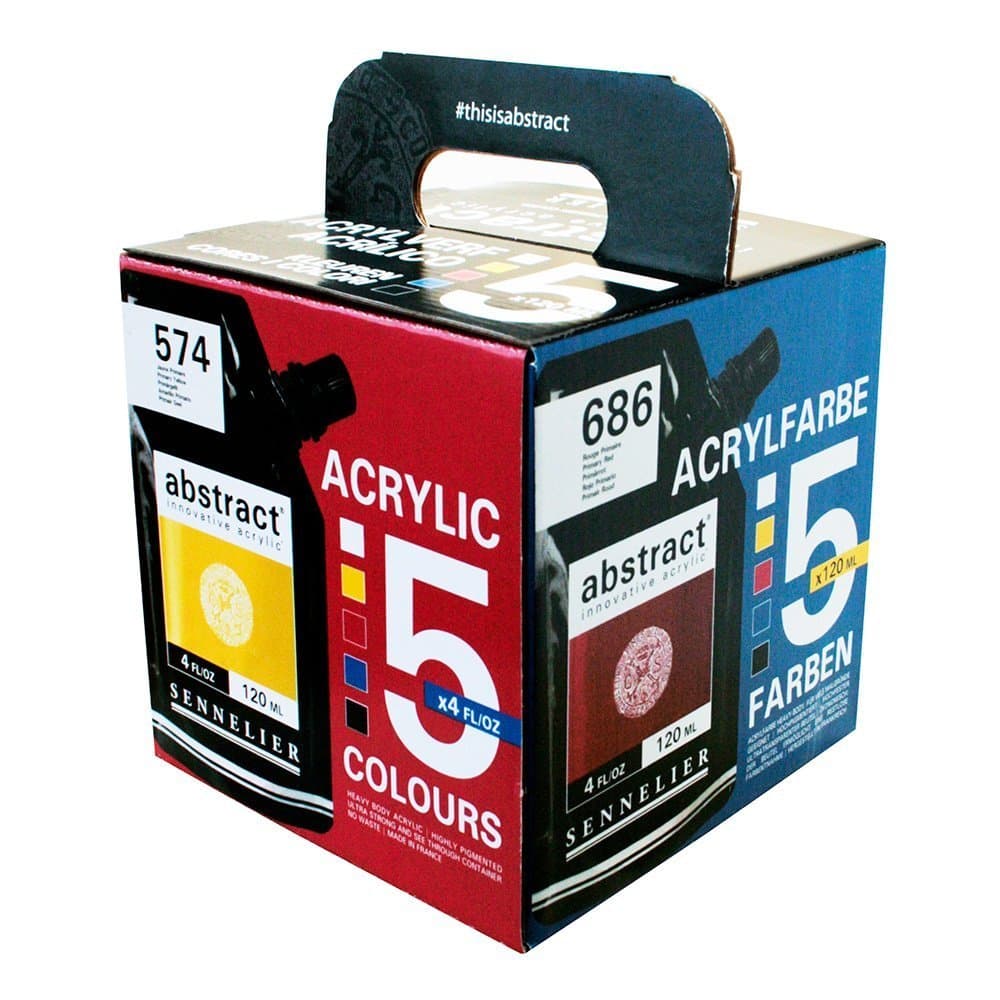 Abstract Acrylic Sennelier 5x 120ml Assorted Colours