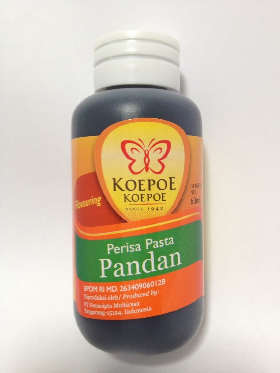 Koepoe-koepoe Pandan Paste, 60ml (Pack of 3)