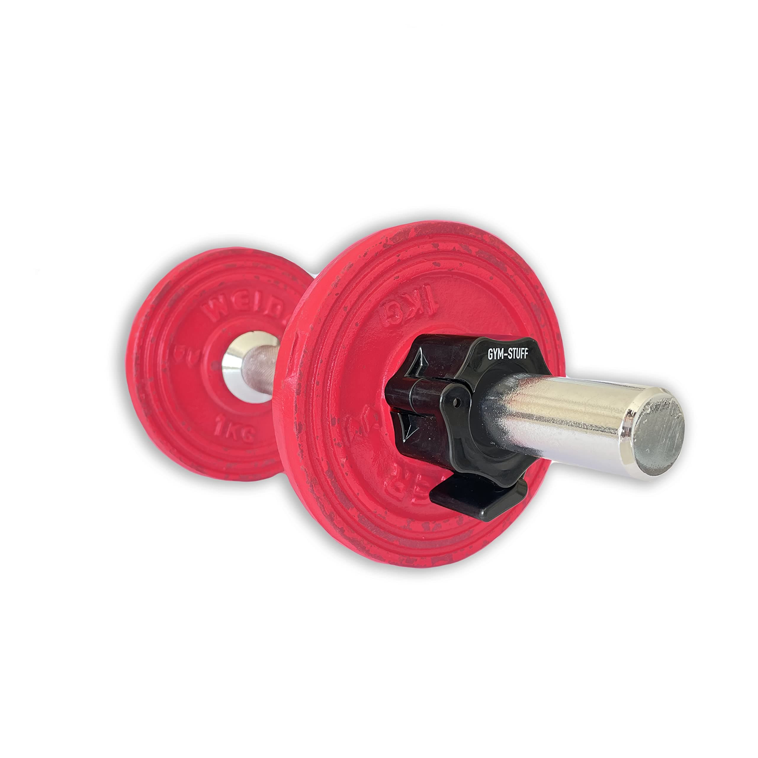 PROTONE 2" or 1" olympic barbell clips - locking clamp collars with quick release clips 5cm or 2.5cm for weight lifting