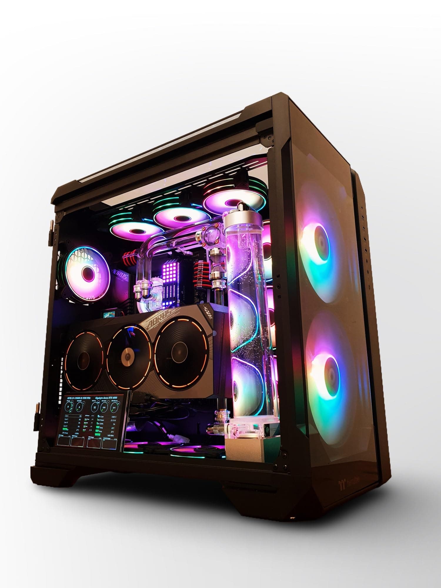 High End Custom Watercooled Gaming PC - Intel Core i9 14900K - GeForce RTX 4090 DDR6X 24GB - DDR5 6000MHz 64GB - PCIe4.0 M.2 NVME 2TB - Black - VXS-100B