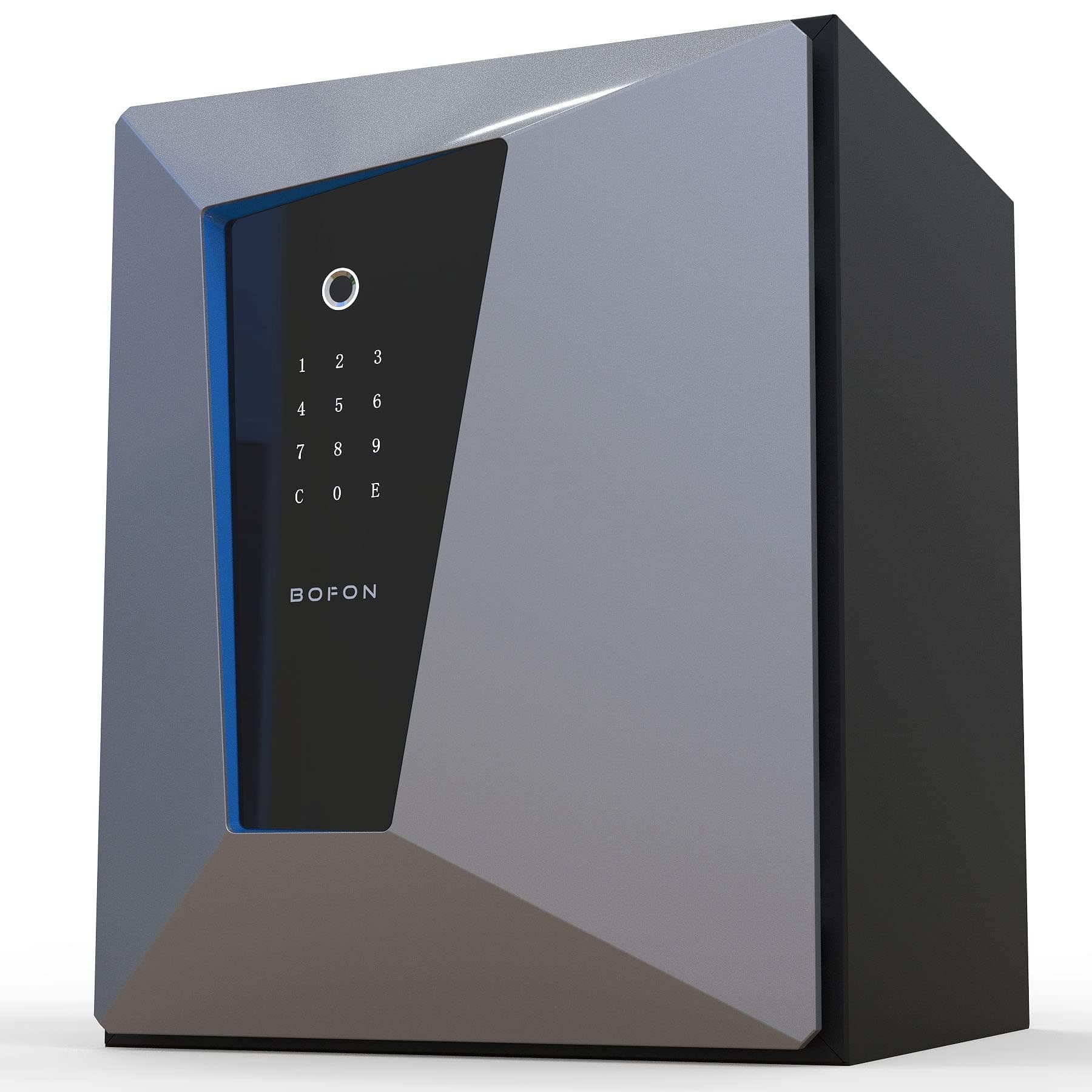 Fireproof Biometric Safe Box, Fire Safes with Fingerprint Touch Screen Keyboard, Home Security Safe for Hotel Office, 2.1 Cubic feet