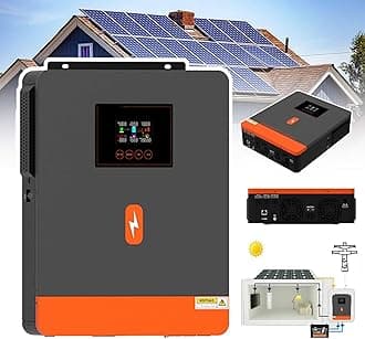 4.2kw 6.2kw Hybrid Solar Inverter, On Grid Pure Sine Wave Inverter, With Mppt 120a Solar Charger,500v Pv Max Voltage, Solar Power Array Controller,4.2KW24V-withoutWIFI