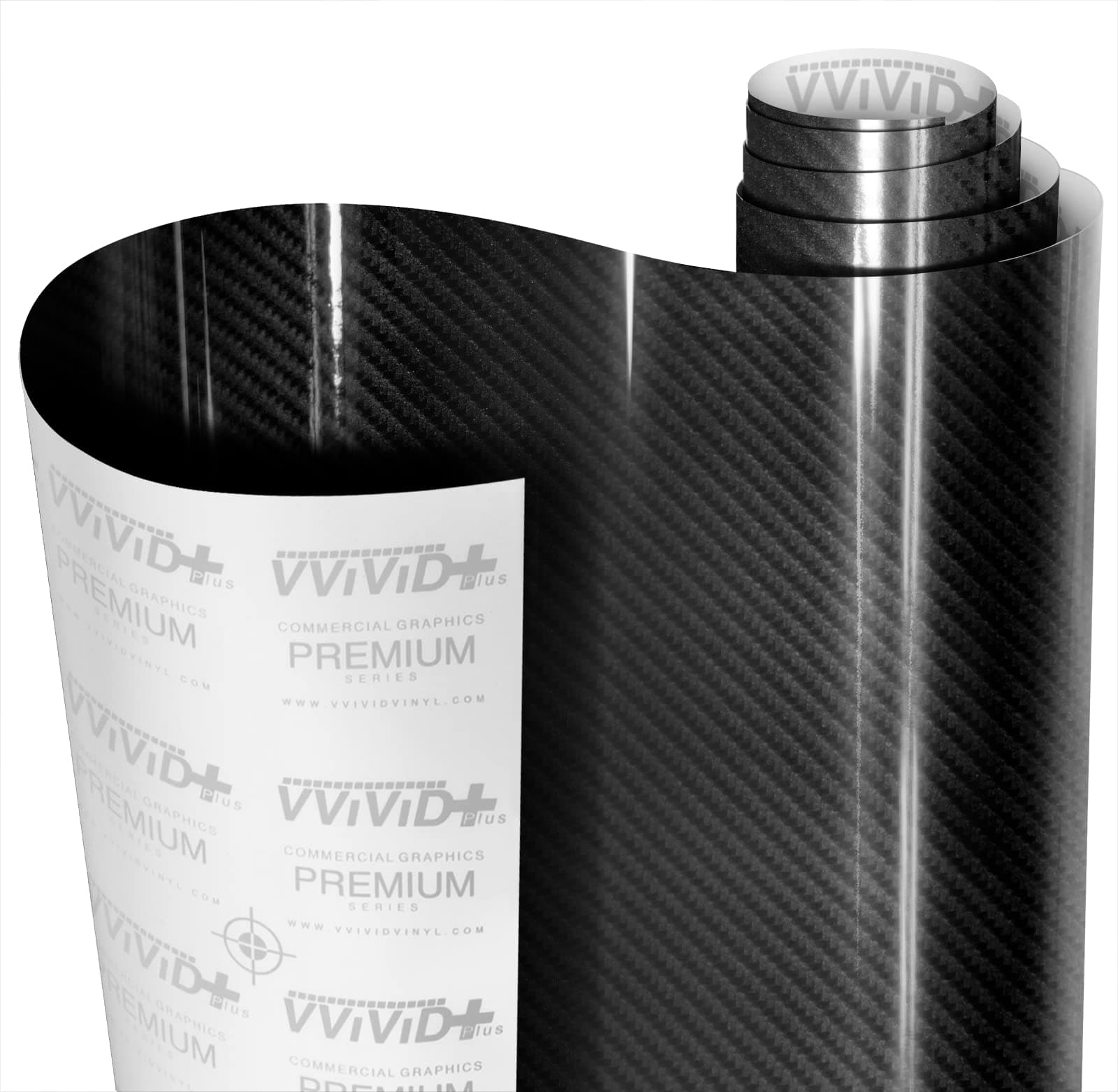 XPO Black Carbon Gloss Tek R 3 Layer 3D Realistic True Carbon Fiber Look Cast Vinyl Wrap (6ft x 5ft)