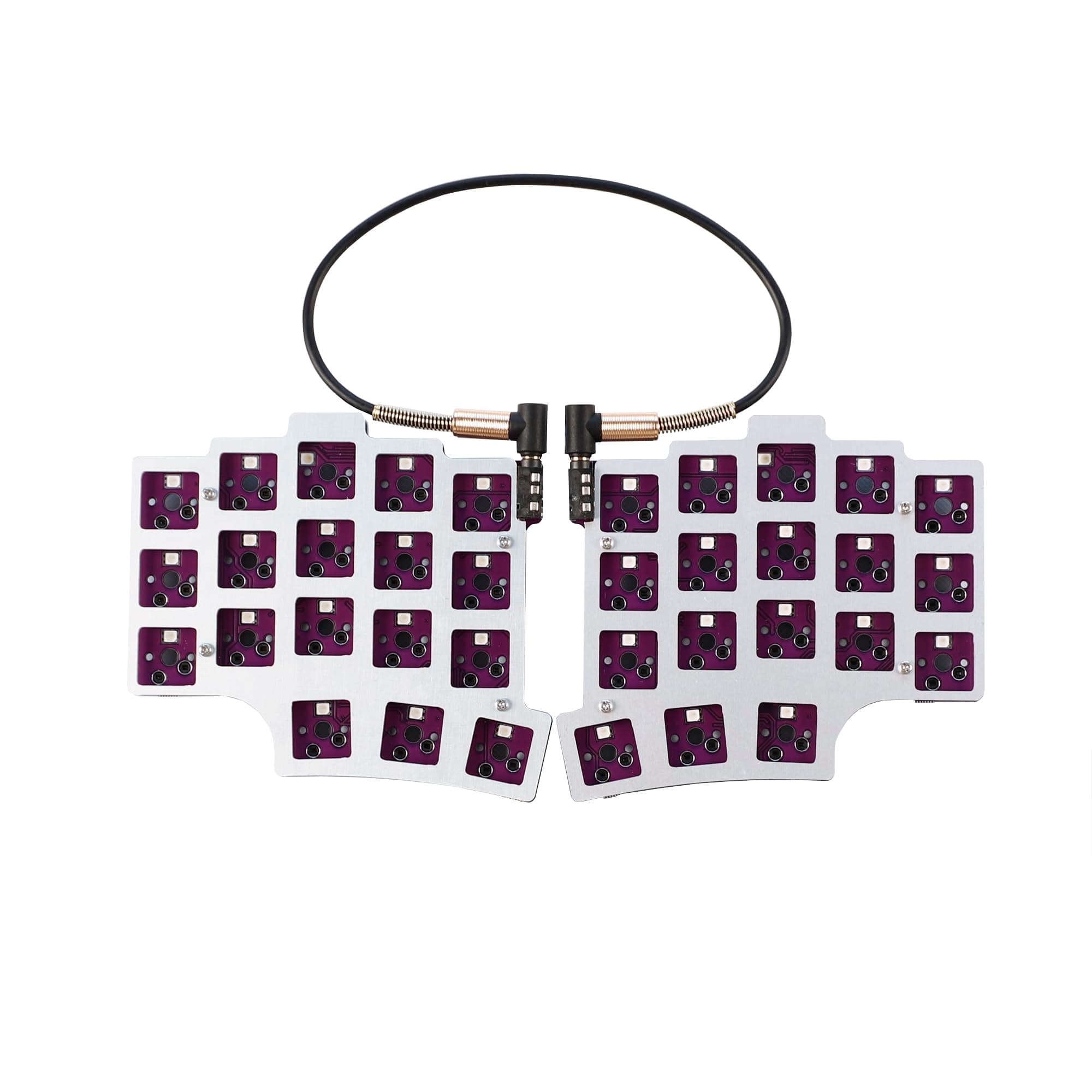 YMDK Split 36 Keys Ergonomics 40% Layout Hot swappable Mechanical Keyboard RGB QMK Vial All Key programmable Mini Independent Gaming Keyboard Kit