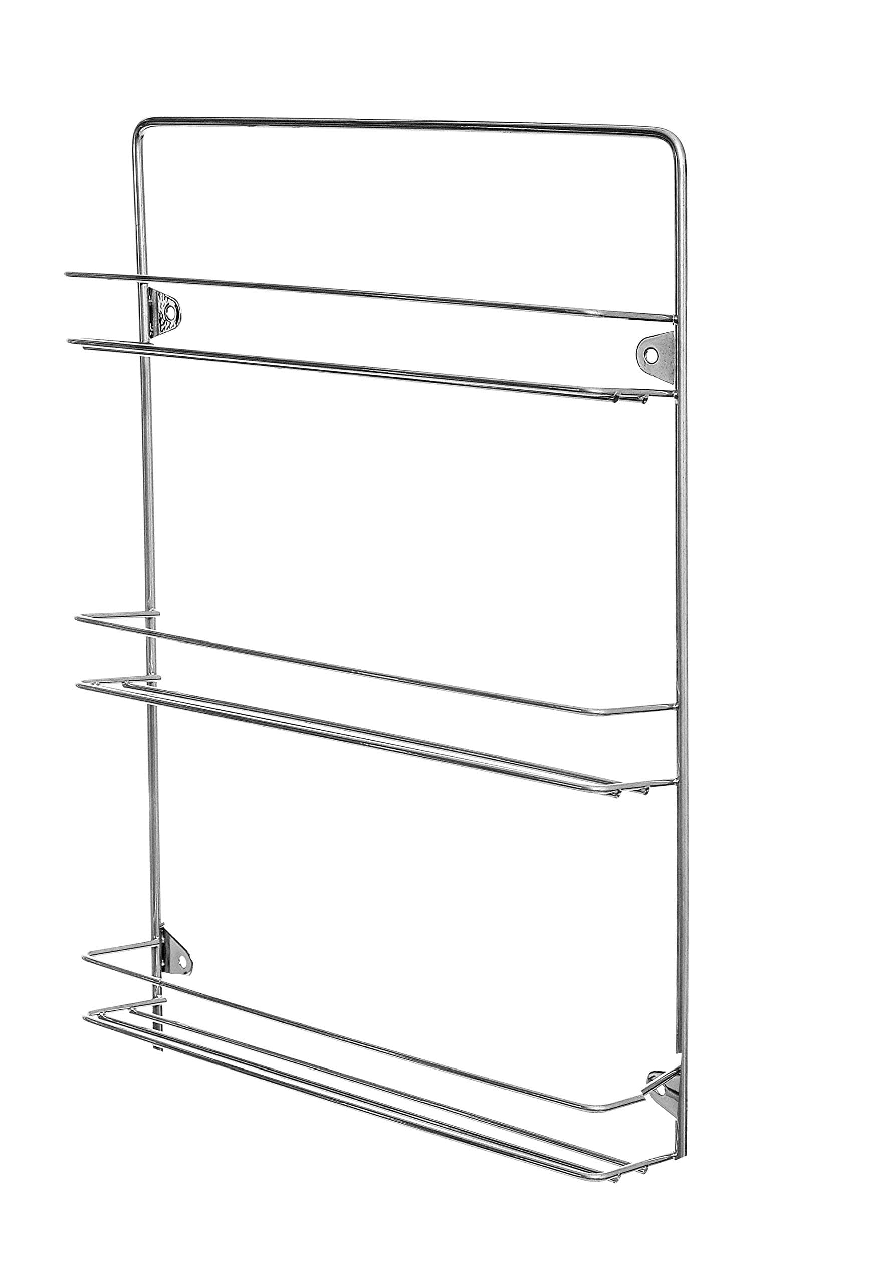 Customize Your British Spice Rack With Colour And Size To Suit Your Kitchen (3 Tier, Chrome)