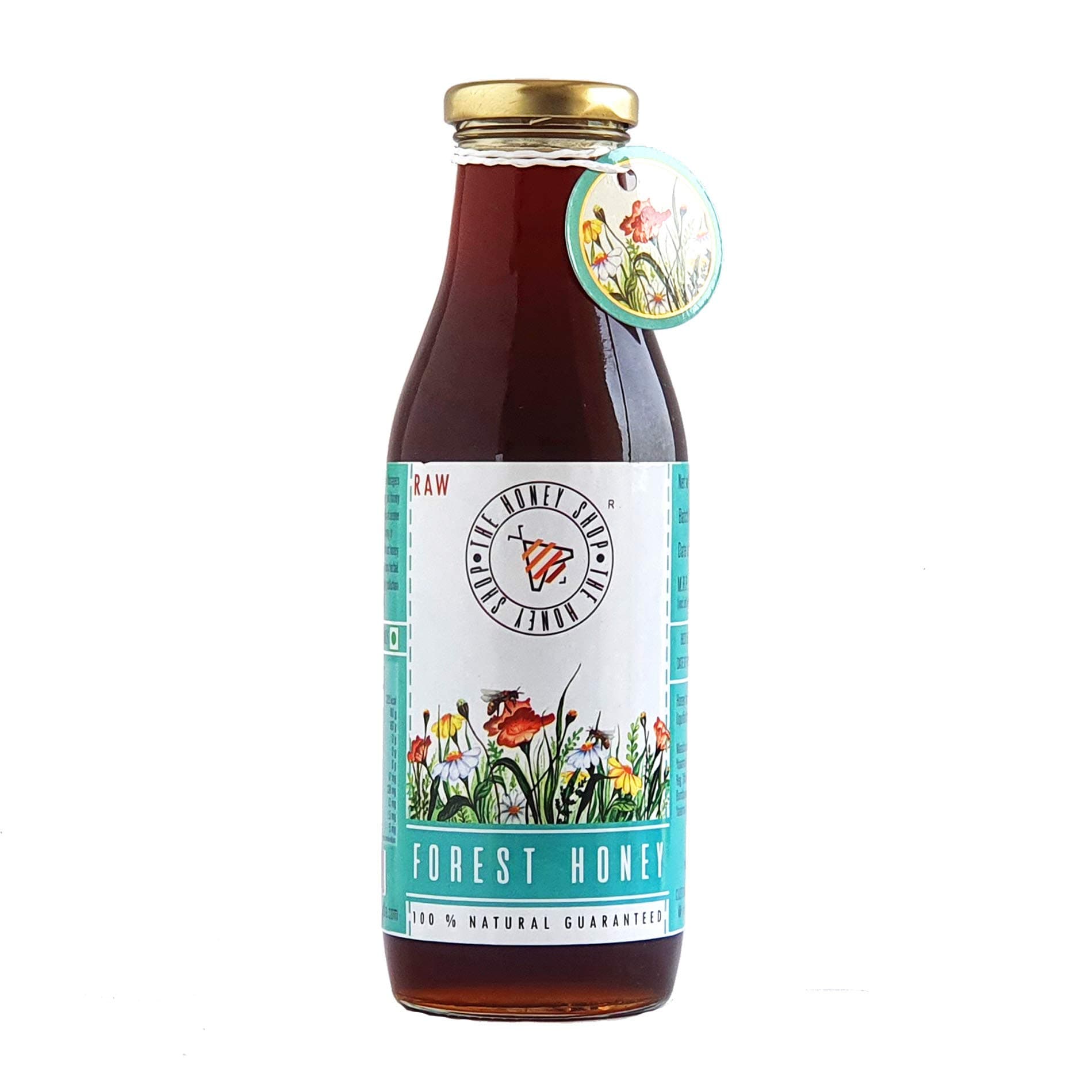 Raw Organic Forest Honey, Wild, Unprocessed, Unheated, Non Pasteurized, Original Honey 100% pure and Natural, Collected From Deep Forest Apis Dorsata (700g) - Pack of 1