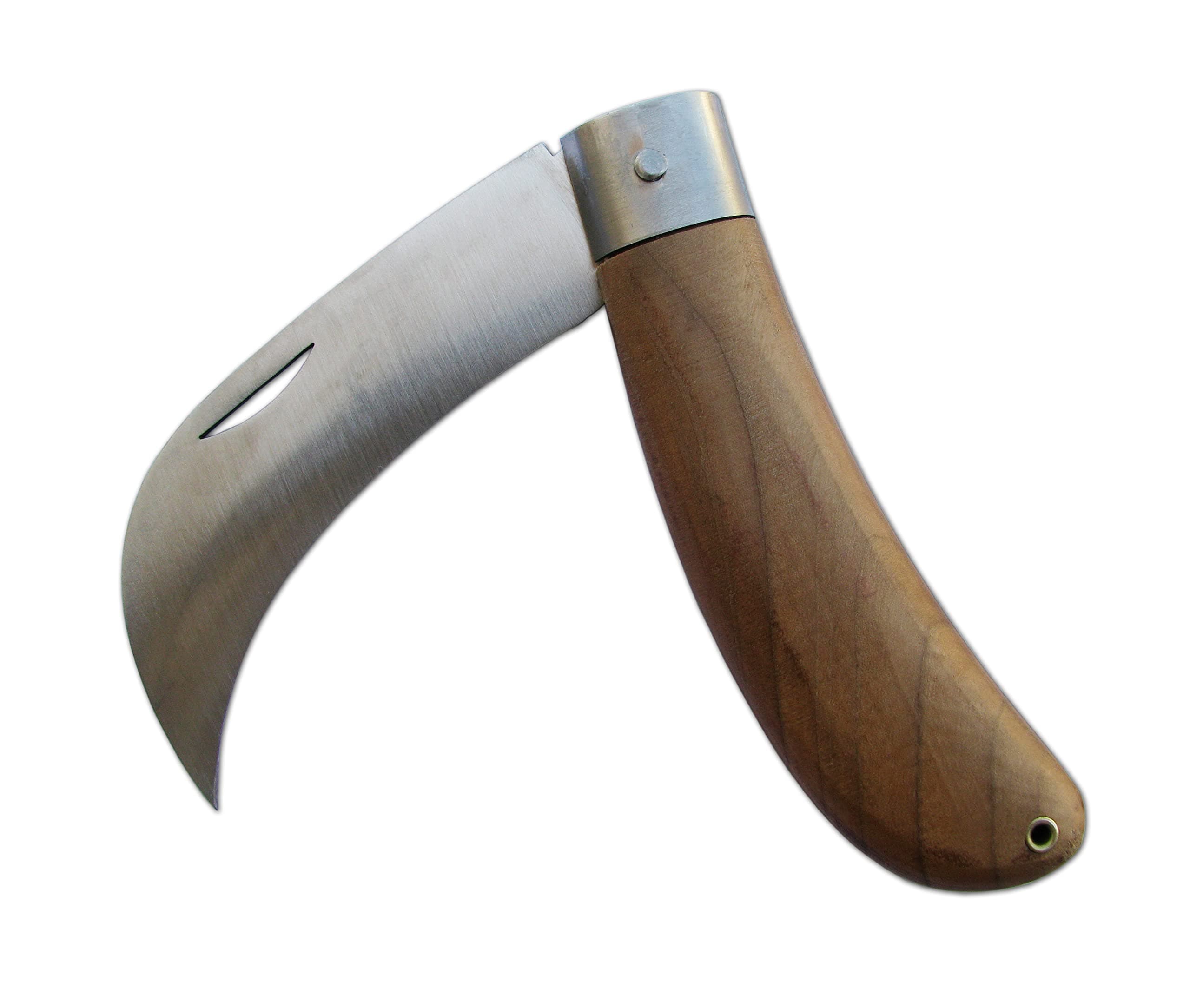 Glittering Bazaar Folding Hawkbill Knife, Garden, Mushroom, Weed Pruning, Budding Grafting - Cable Vineyards Knives for Gardeners, Campers Harvesting Orchards Blade