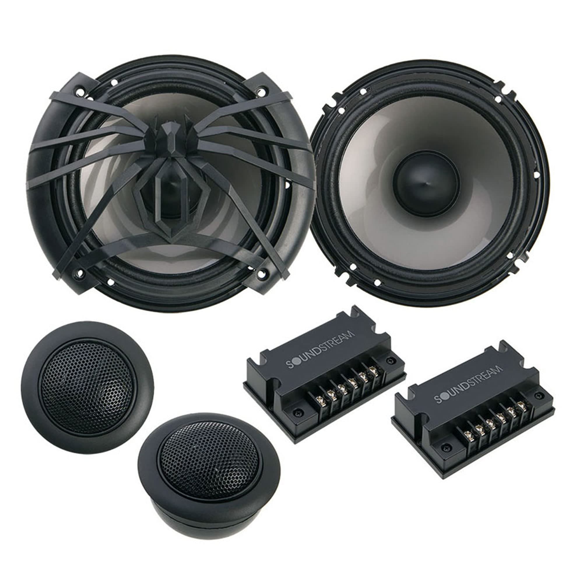 Soundstream AC.6 Arachnid Component 6.5" 2-Way 300W Speaker Set,Black