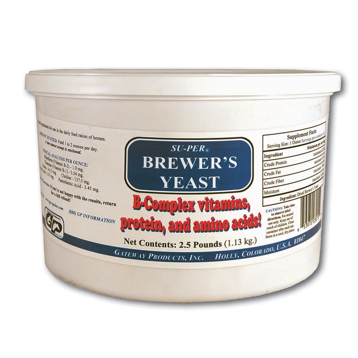 Gateway Products Brewers Yeast 2.5 Lb