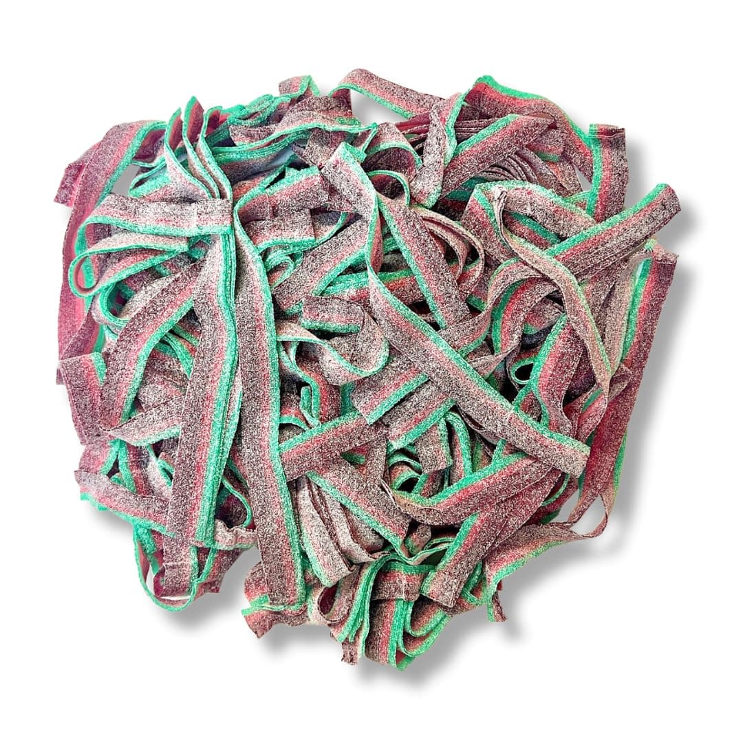 Sour Power Premium Candy Belts, Watermelon, 6.6 lb