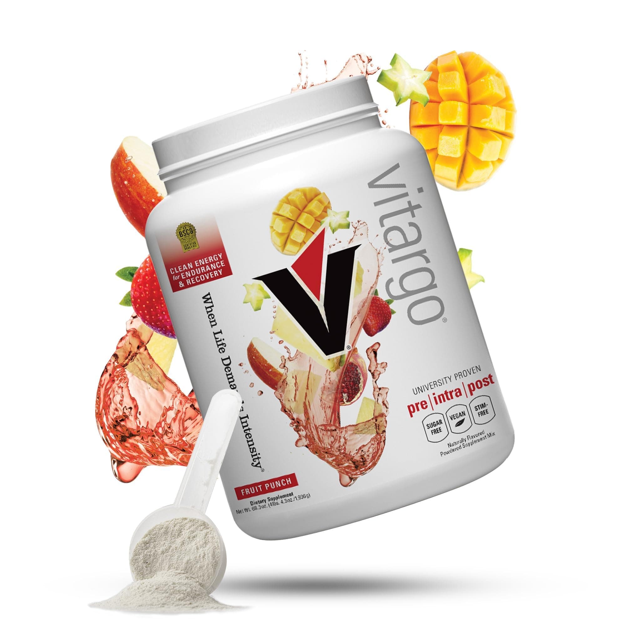 Premier Carbohydrate Fuel for Athletic Performance, Before - During - After Workout, Vegan and Gluten Free (Fruit, 50 Scoops) - Fruit