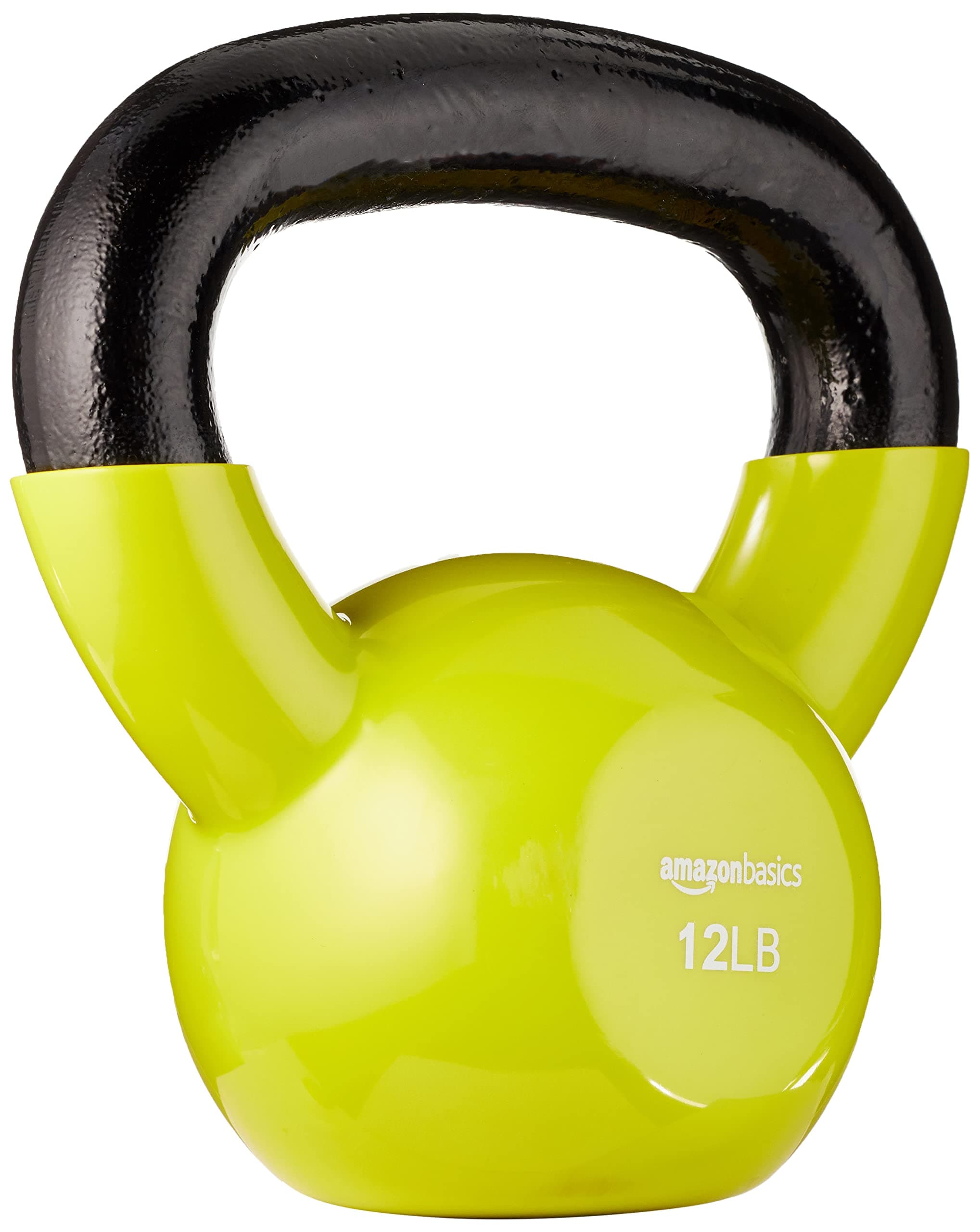 Amazon Basics Vinyl Coated Cast Iron Kettlebell Weight