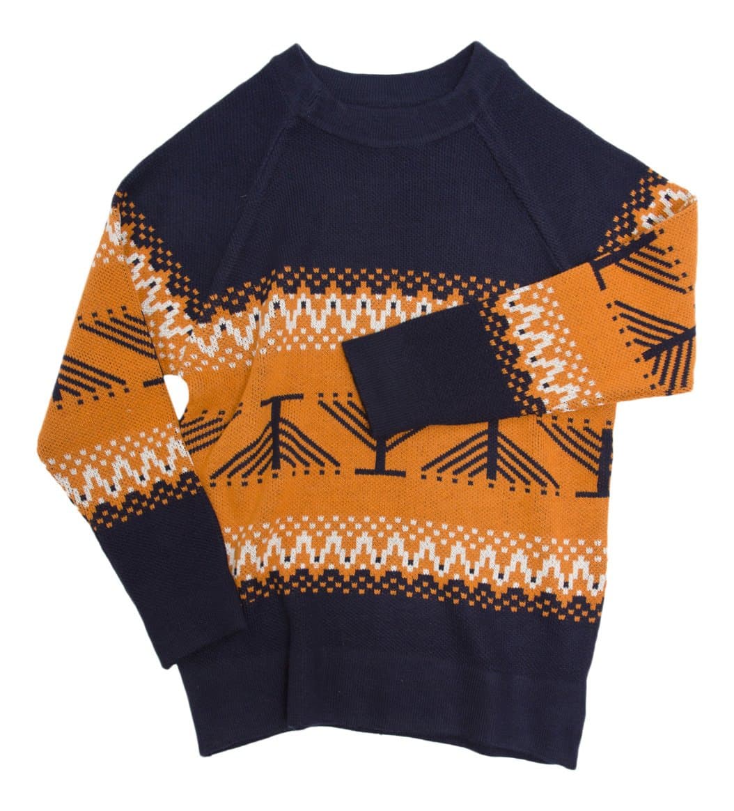 Mens Candleschtick Hanukkah Menorah Pullover