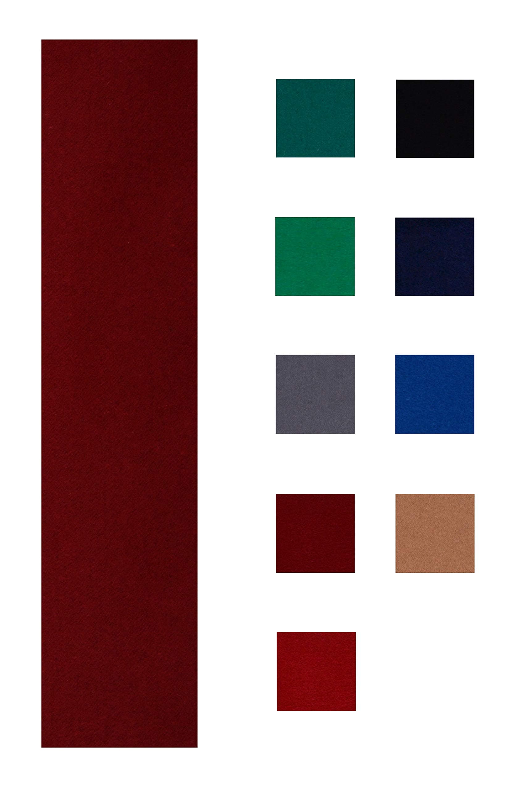 Accuplay 20 oz Pre Cut Pool Table Felt - Choose for 7, 8 or 9 Foot Table. English Green, Spurce Green, Blue, Navy, Red, Burgundy, Gray, Tan, or Black