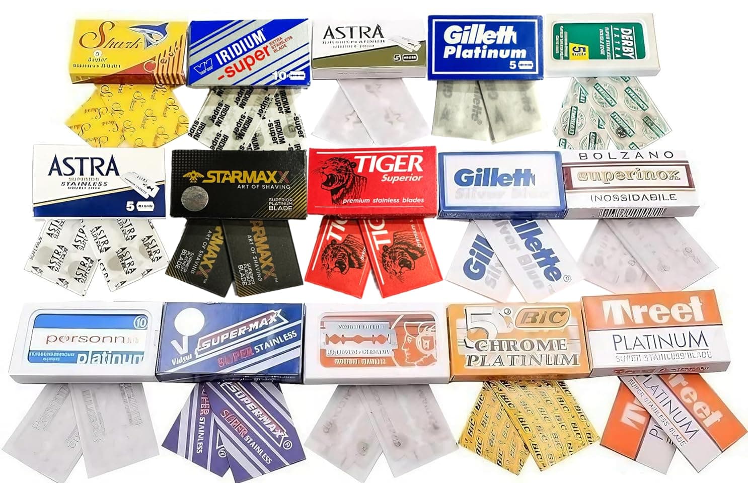 Razor Blades Club Double Edge Sample Pack (2x each)