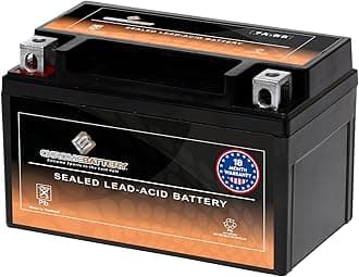 YTX7A-BS 12V 90 CCA Sealed AGM – Maintenance-Free Starter Battery for ATV, Dirt Bike, Scooter & Moped – T3 Nut & Bolt Terminal – Fits Honda Recon 250, Yamaha TTR125, GY6 50-125 cc