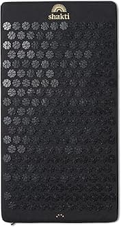 ShaktiMat Acupressure Mat for Relaxation, Massage Muscles, Aid Sleep & Unlock Inner Tension, Similar to Acupuncture, No Needles Required, Organic Cotton Certified (Premium, Level 3 Shakti Black)