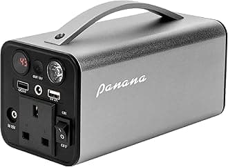 Panana Portable Power Station 166Wh 180W Lithium Battery Pack, Solar Generator Ready with AC/DC/USB Outputs, Compact Backup Power Supply for Camping, Outdoor, Travel & Emergency