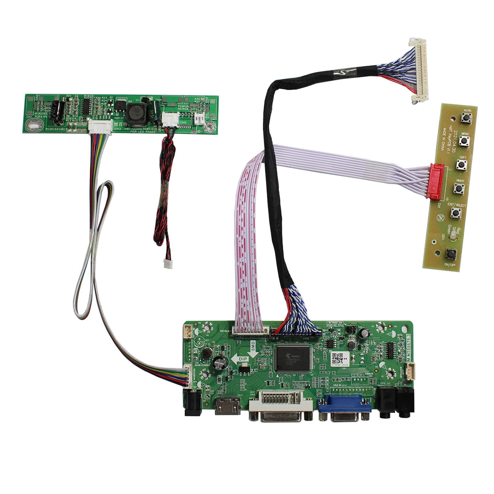 HDMI VGA DVI Audio LCD Controller Board M.NT68676 Fit to 17" M170ETN01.1 M170ETN01.3 19" M190ETN01.0 1280x1024 LCD Display