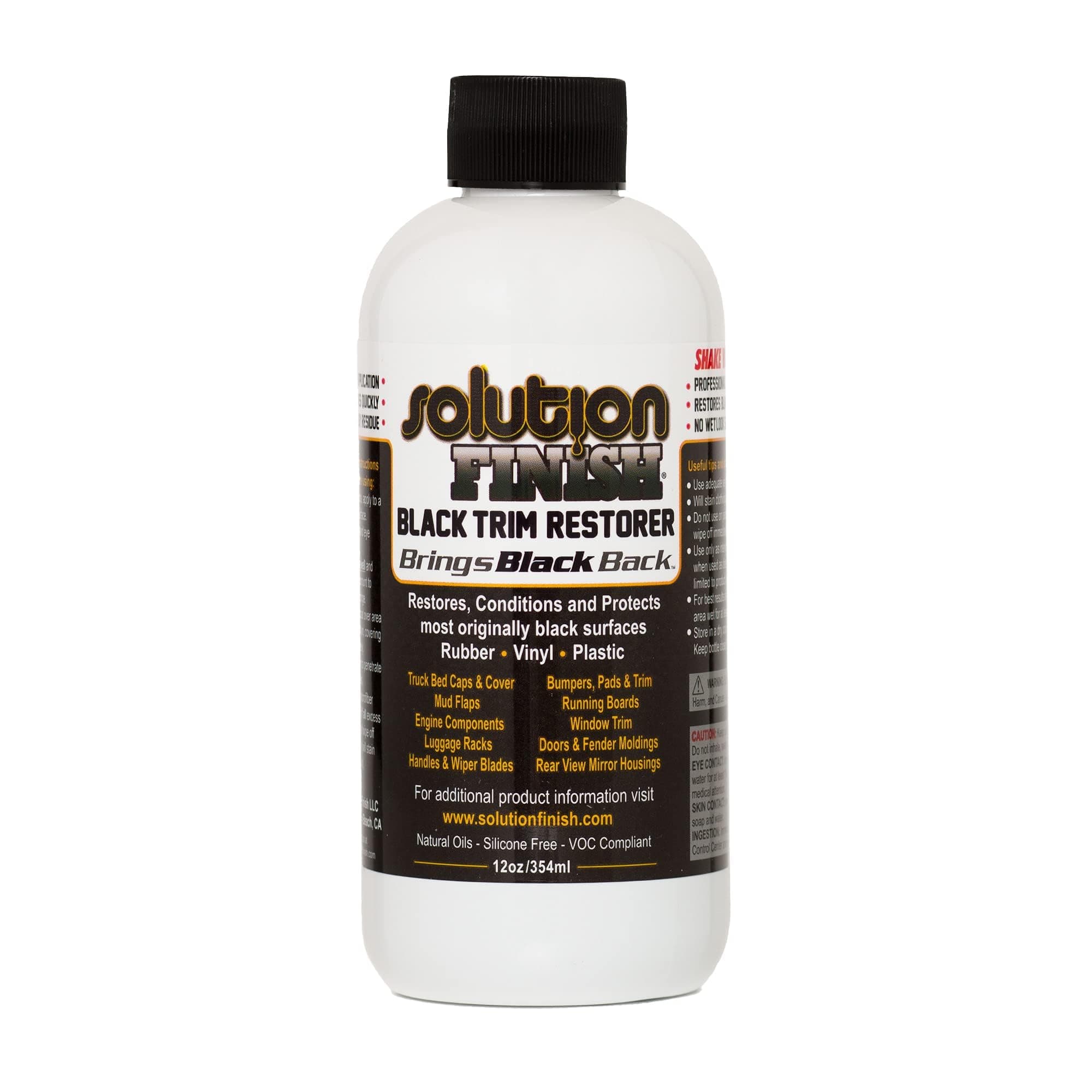 Solution Finish Black Plastic & Vinyl Restorer 12 oz. by Solution Finish