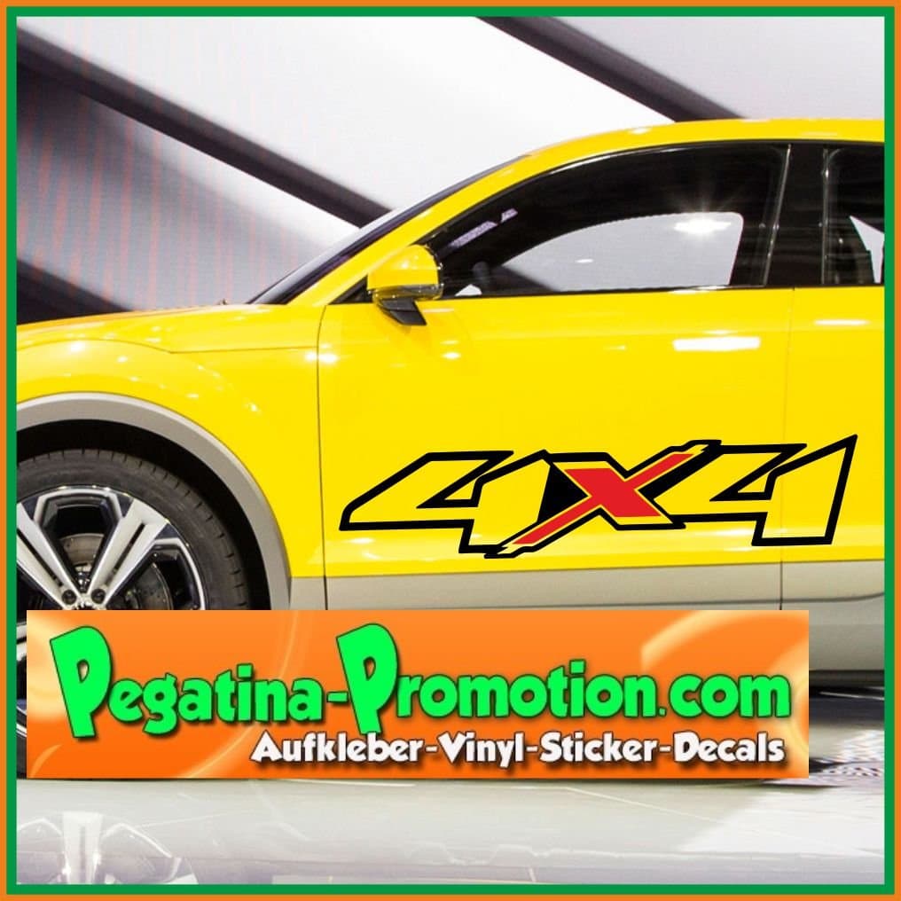 Car Sticker - Type XI - "4x4" Design - 90 x 23 cm