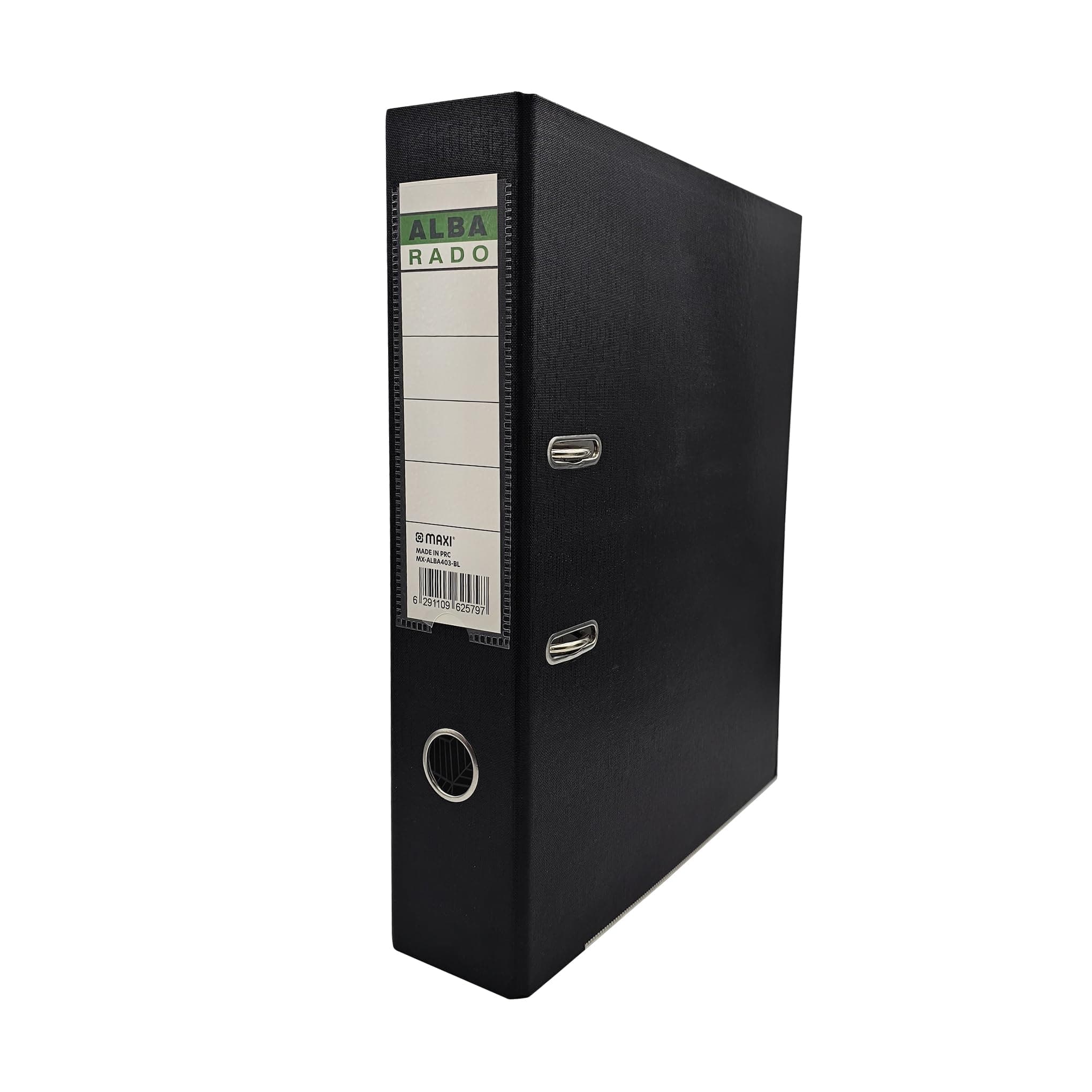 Maxi Polypropylene Lever Arch Files Broad F/S,With Fixed Mechanism Slide-In Plate Black Color