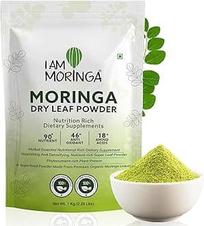 Moringa Powder 1kg 100% Natural Drumstick Leaf Powder Good for Skin, Hair Healthy Plant based Protein Powder with No Chemicals and Preservatives
