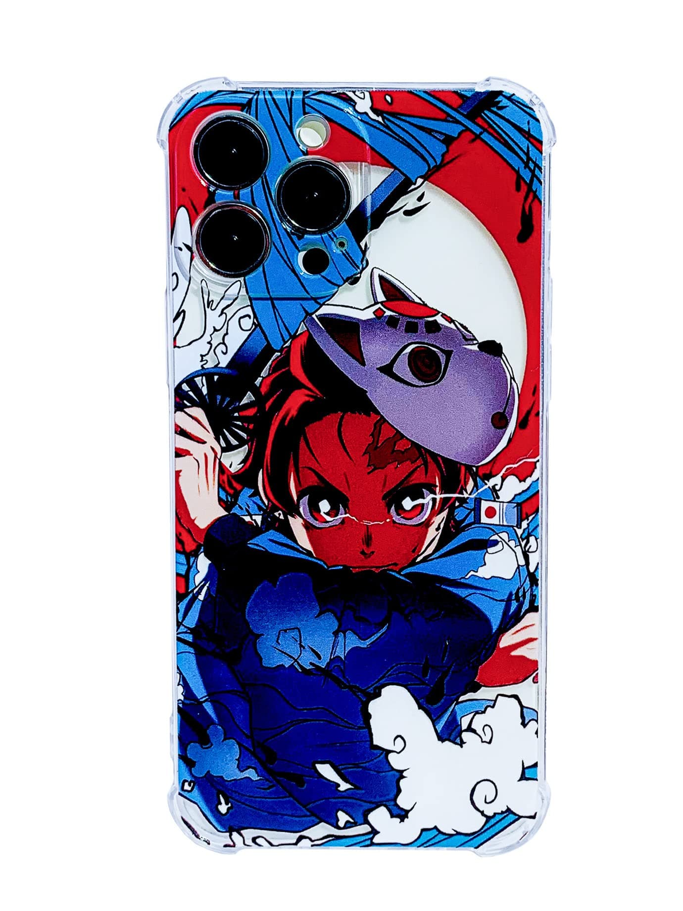 Clear Cute Anime Design Soft Shockproof Protective Slim Cases for Boys Girls Teens Men and Women,Compatible with iPhone 12 Pro Case(Tanjirou)