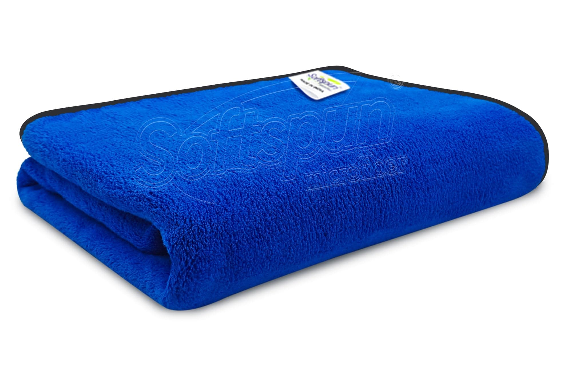 SOFTSPUN Microfiber Bath Towel 1 pc Blue! Ultra Absorbent Super Soft & Comfortable Quick Drying for Men & Women Daily Use Extra Large Size Unisex.