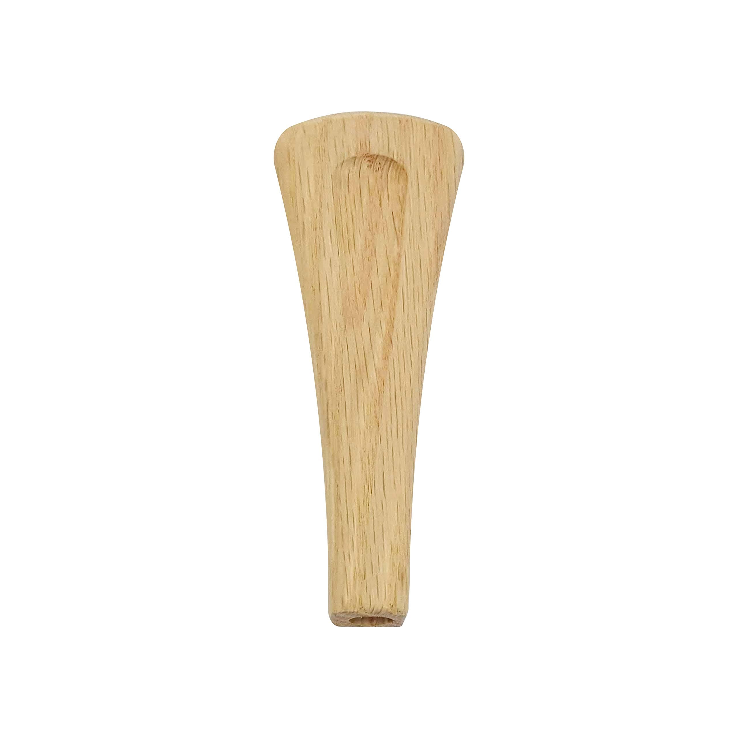 Beer Tea Tap Handle Solid Oak Wood 5 inch tall. Works on all Bar, Brewery, Home Beer Taps including Kegerator