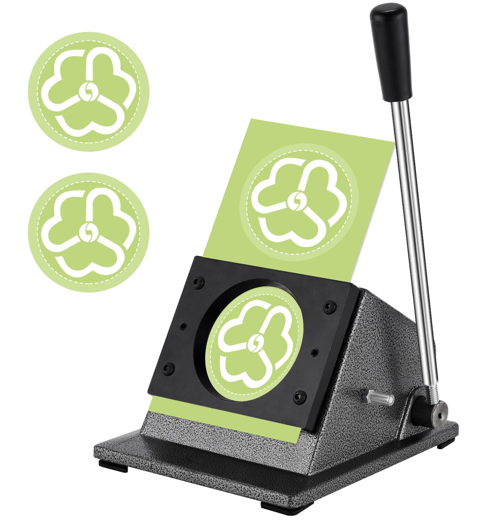 2.28" Button Paper Cutter 58mm Pin Button Cutter Graphic Punch Die Cutter Circle Punch Cutter for DIY Button Making Scrapeboards Cardstocks Cutting