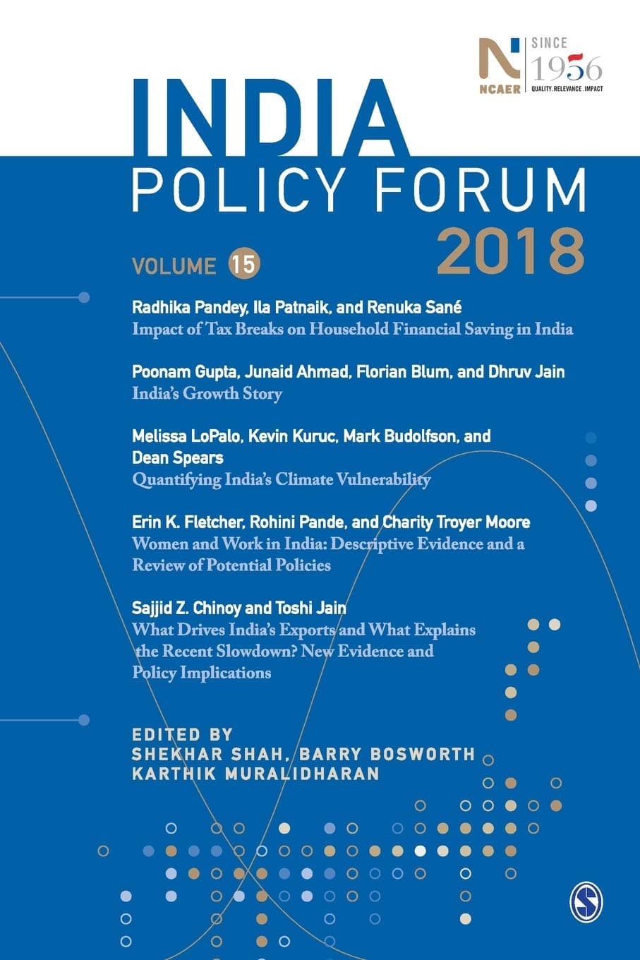 India Policy Forum 2018: Volume 15