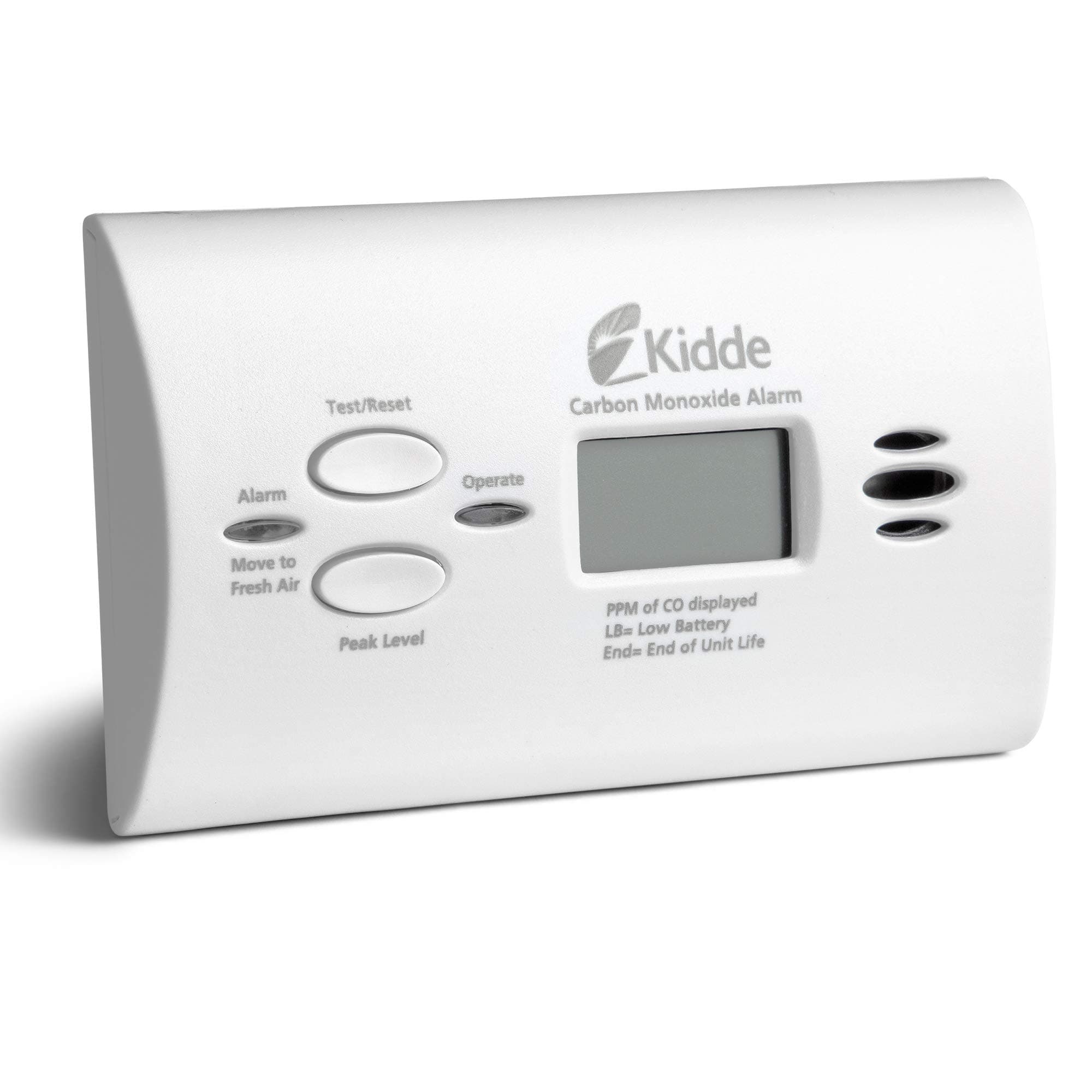Carbon Monoxide Detector with Battery Backup, Digital Display & LED Lights, CO Alarm, KN-COPP-B-LPM, 10-Year, KN-COPP-B-LPM
