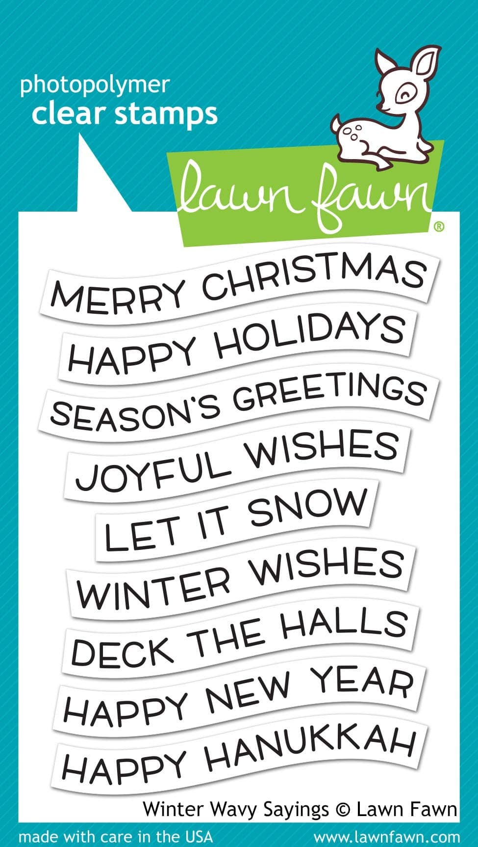 Clear Stamps - Winter Wavy Sayings