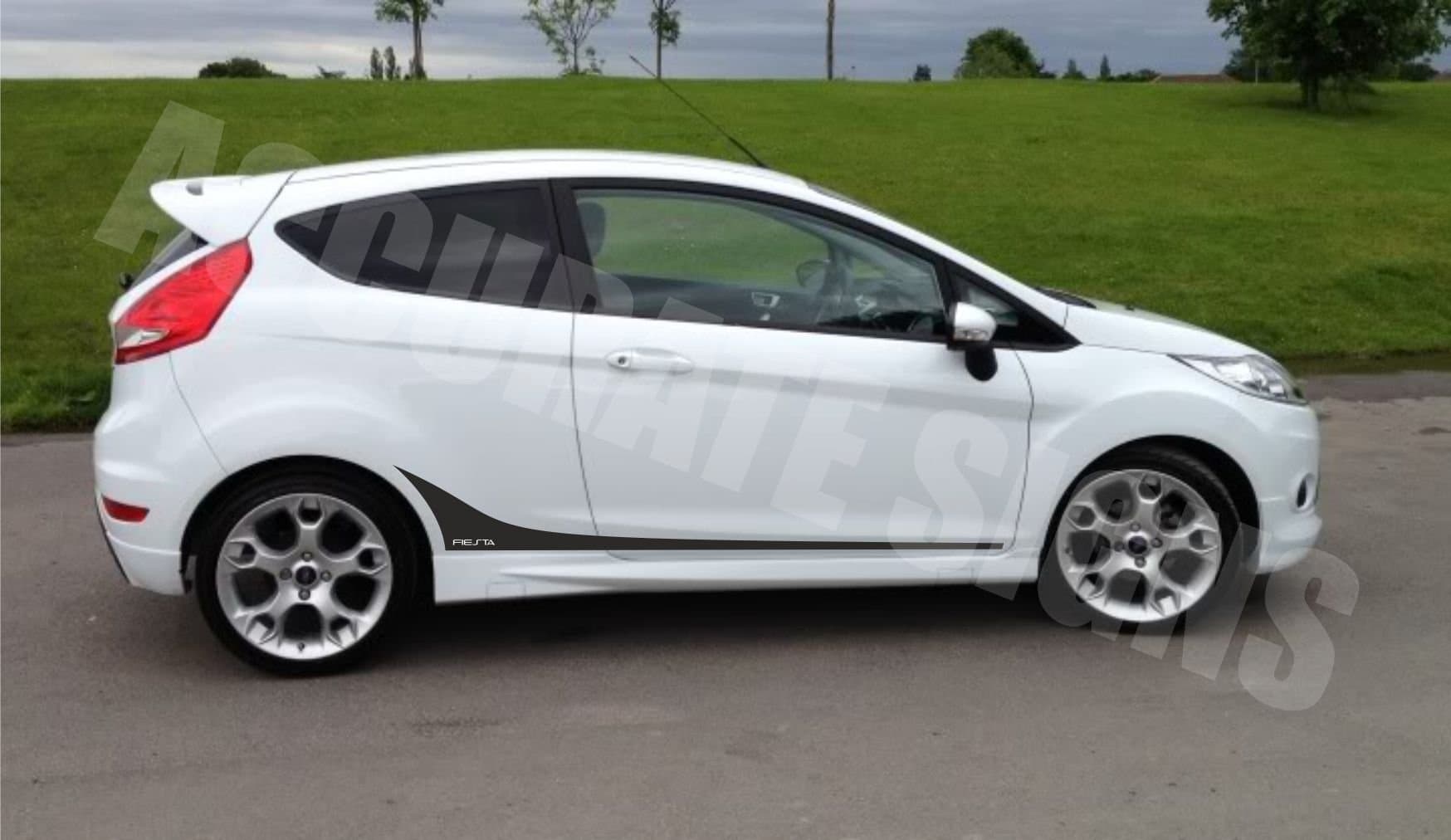 accuratesigns Fiesta Lower Graphics Decal Sticker Kit