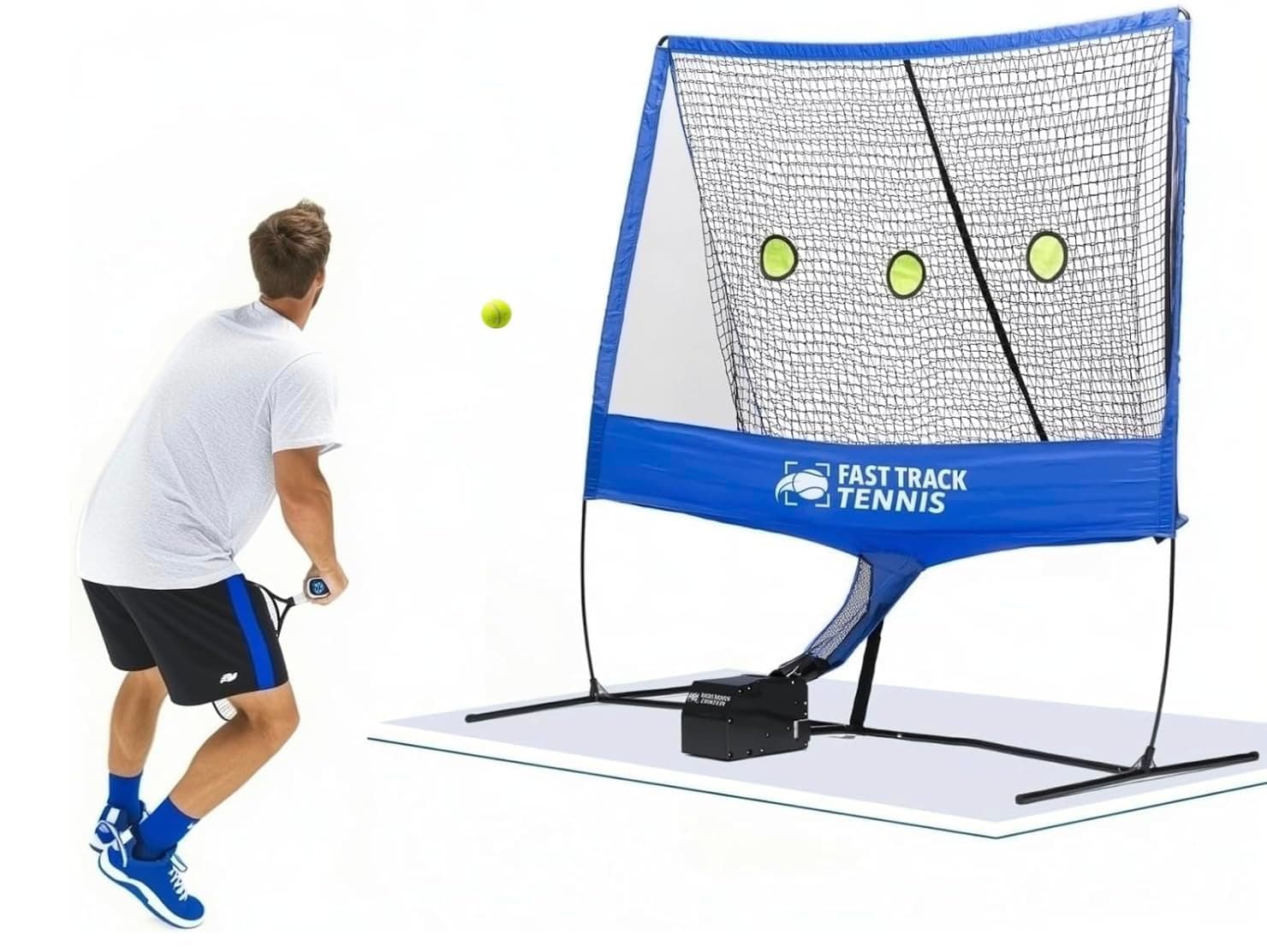 Fast Track Feedback System, Patented GEN2 Tennis Ball Machine for Practice 20 Feeds per min, Portable Tennis Machine with iOS Performance Tracking (Restocking Fee Applies to Returns)