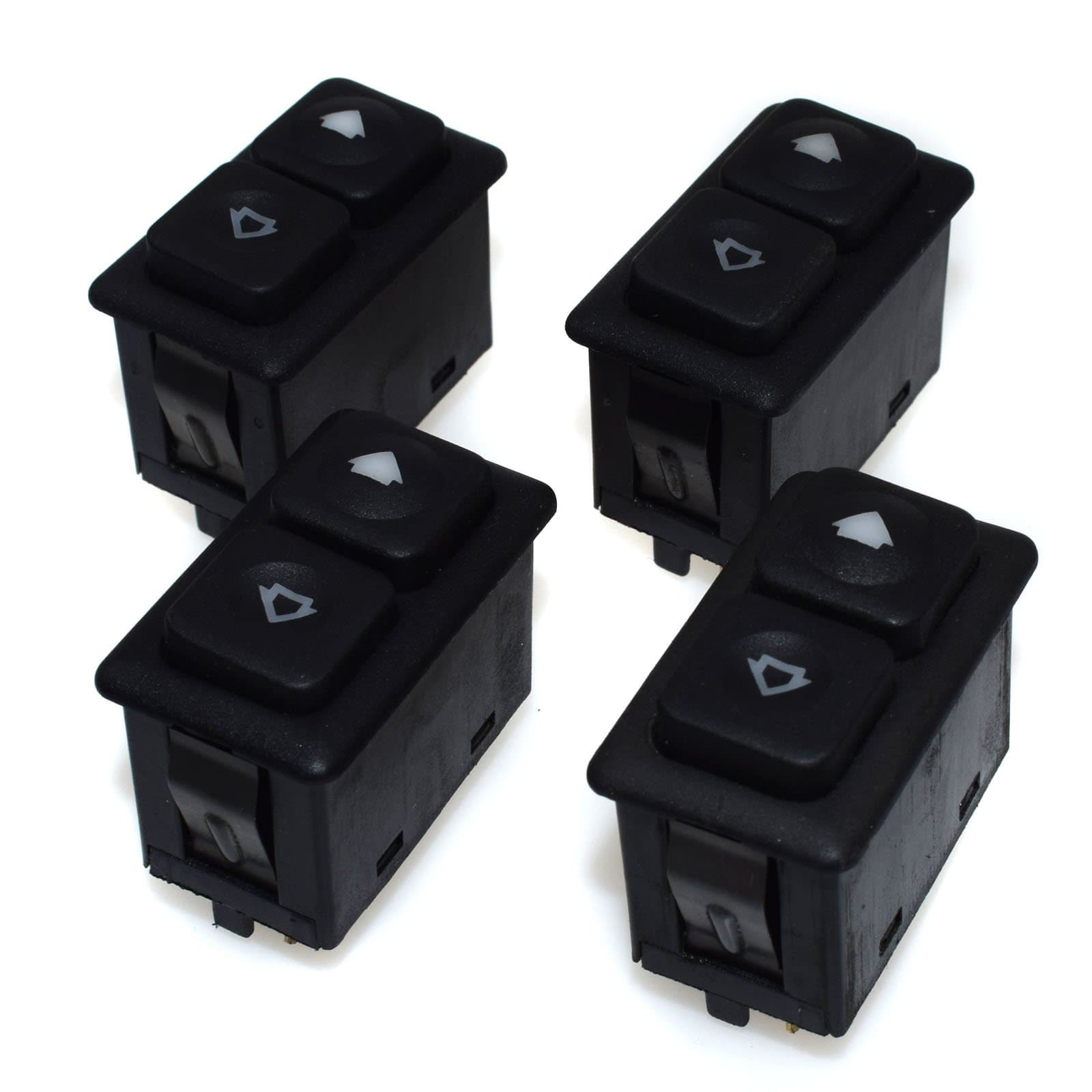 eGang Auto New 4Pcs Power Window Switch Control 5 Pins for BMW E30 3 Series E30 61311381205