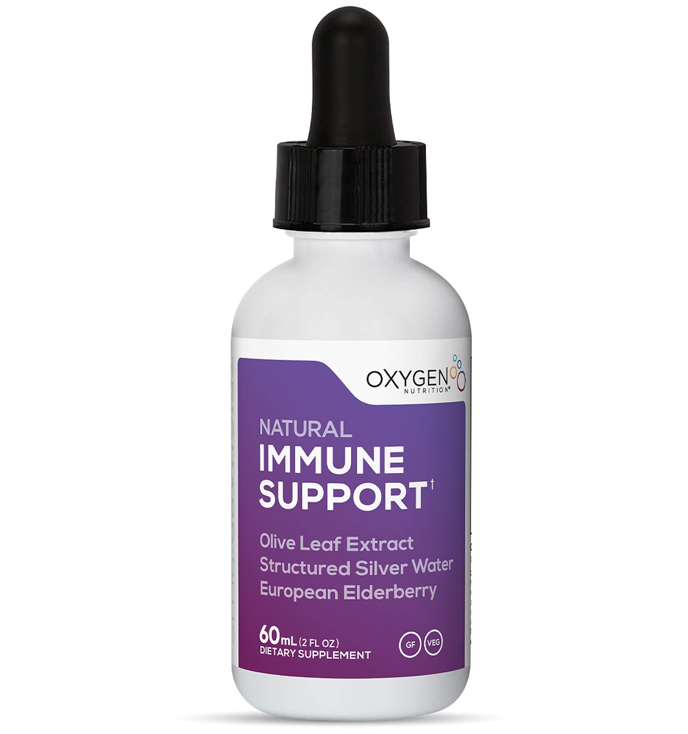 Triguard Plus Concentrate | Colloidal Silver Liquid, Sambucus Elderberry Extract & Olive Leaf Extract, 3-in-1 Liquid Immune Support | Powerful Immune System Booster | Great Taste - 2oz / 60ml