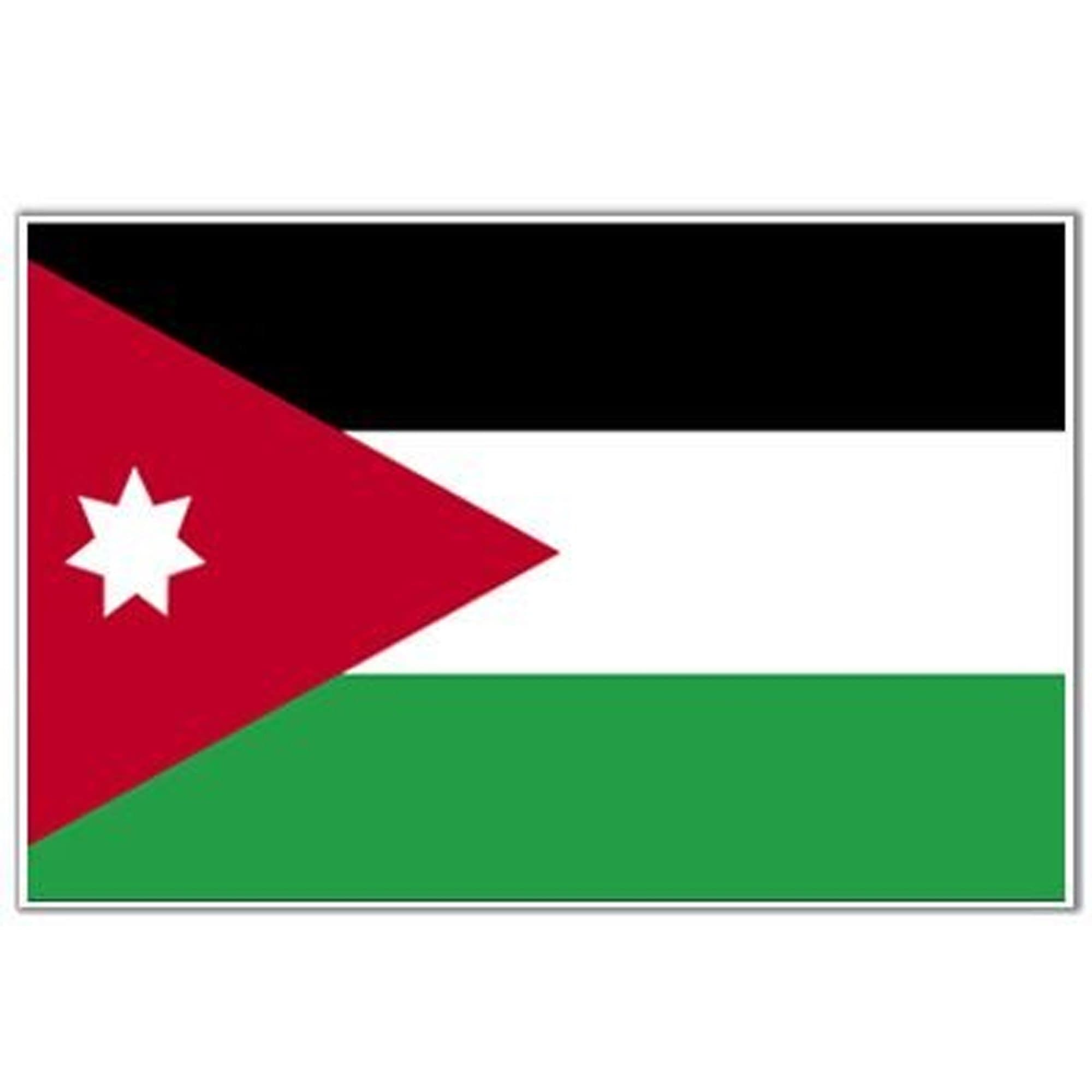 Jordan Flag 5ft x 3ft (150cm x 90cm)