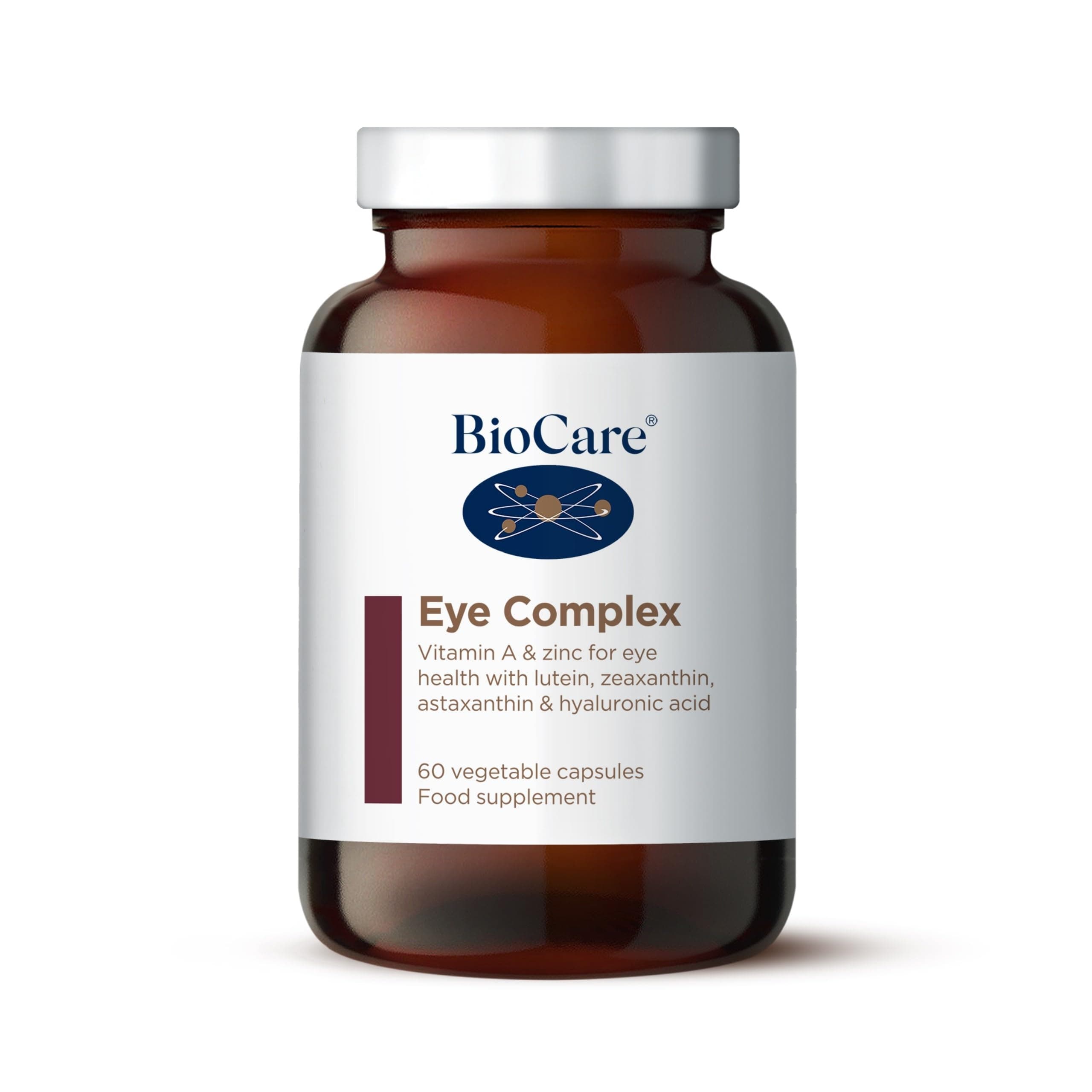 BioCare Eye Complex - Vitamins A, C, E, Zinc & Copper for Vision and Antioxidant Support - 60 Capsules