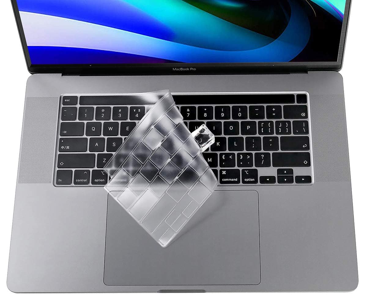 imComor Ultra Thin Clear Keyboard Cover for New MacBook Pro 16 inch 2019 Release A2141 with Touch Bar & Touch ID Keyboard Skin Protector