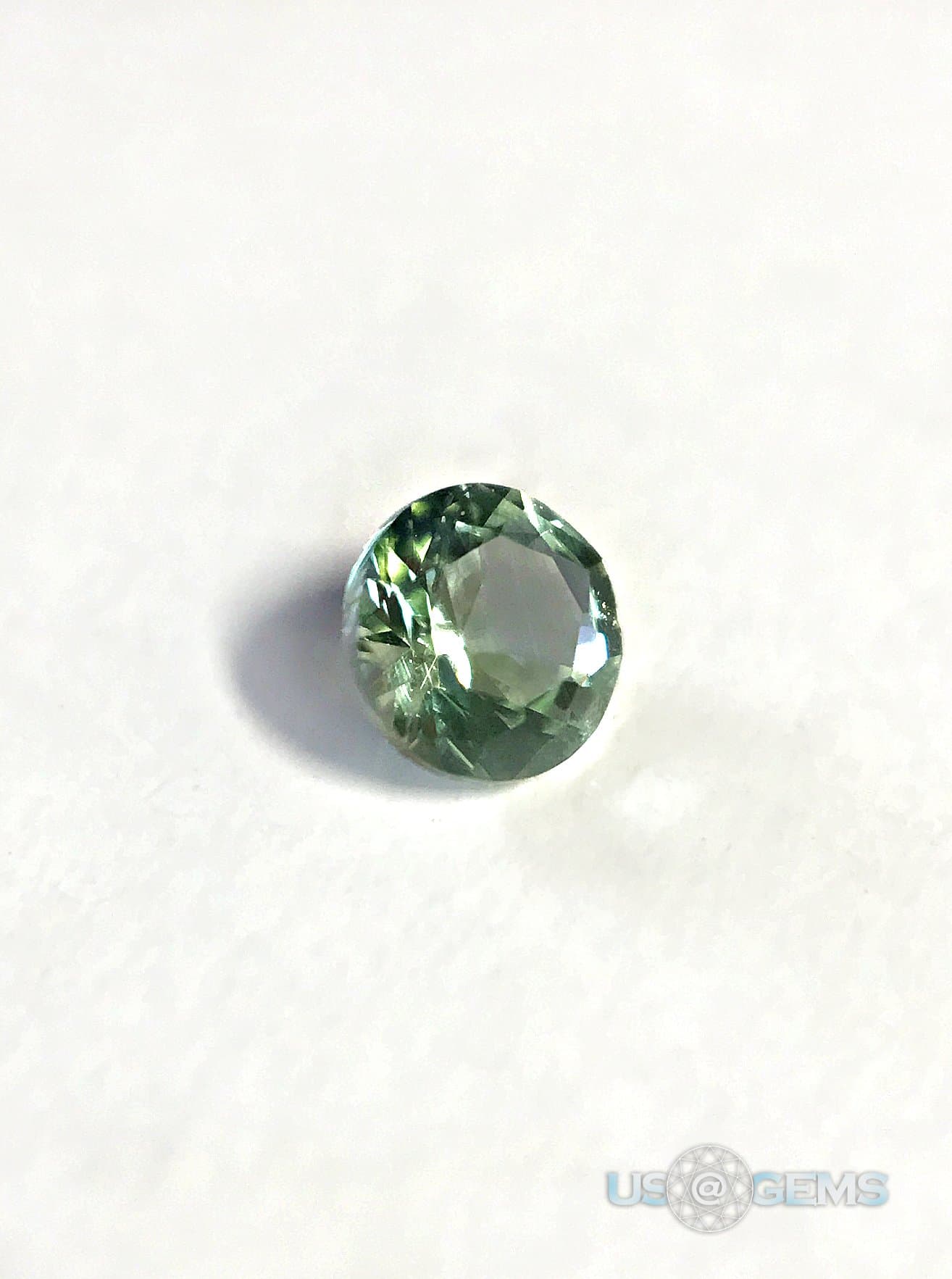 Tsavorite Light #155. Round 3mm. SIAMITE. Created Gemstone. US@GEMS