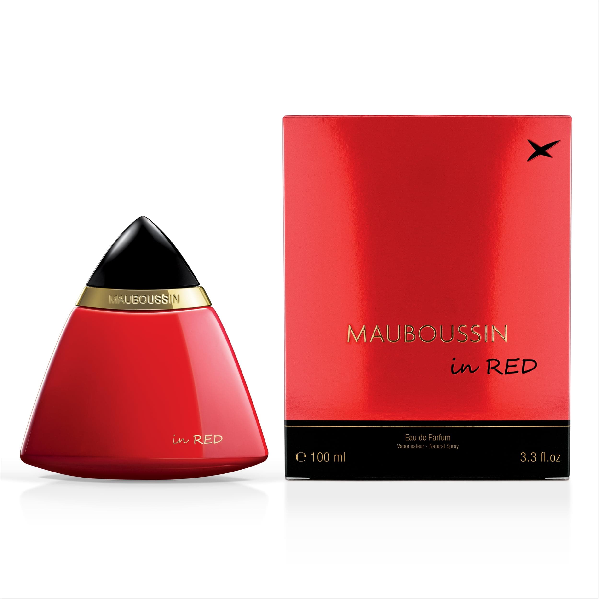 Mauboussin - In Red 100ml (3.3 Fl Oz) - Eau de Parfum for Women - Oriental, Floral & Woody Scents