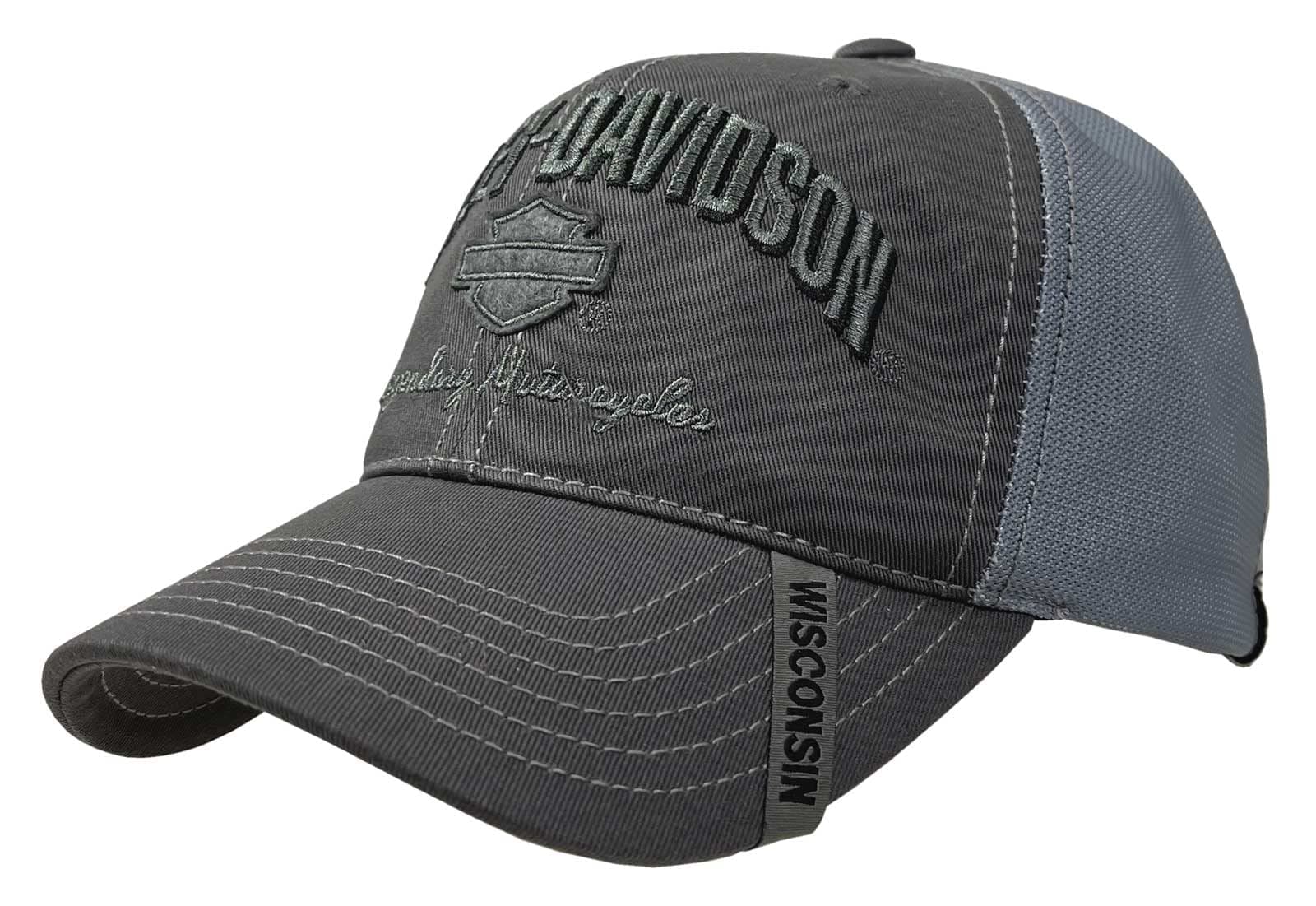 Men's Baseball Cap, H-D Bar & Shield Mesh Hat, Black BC51654