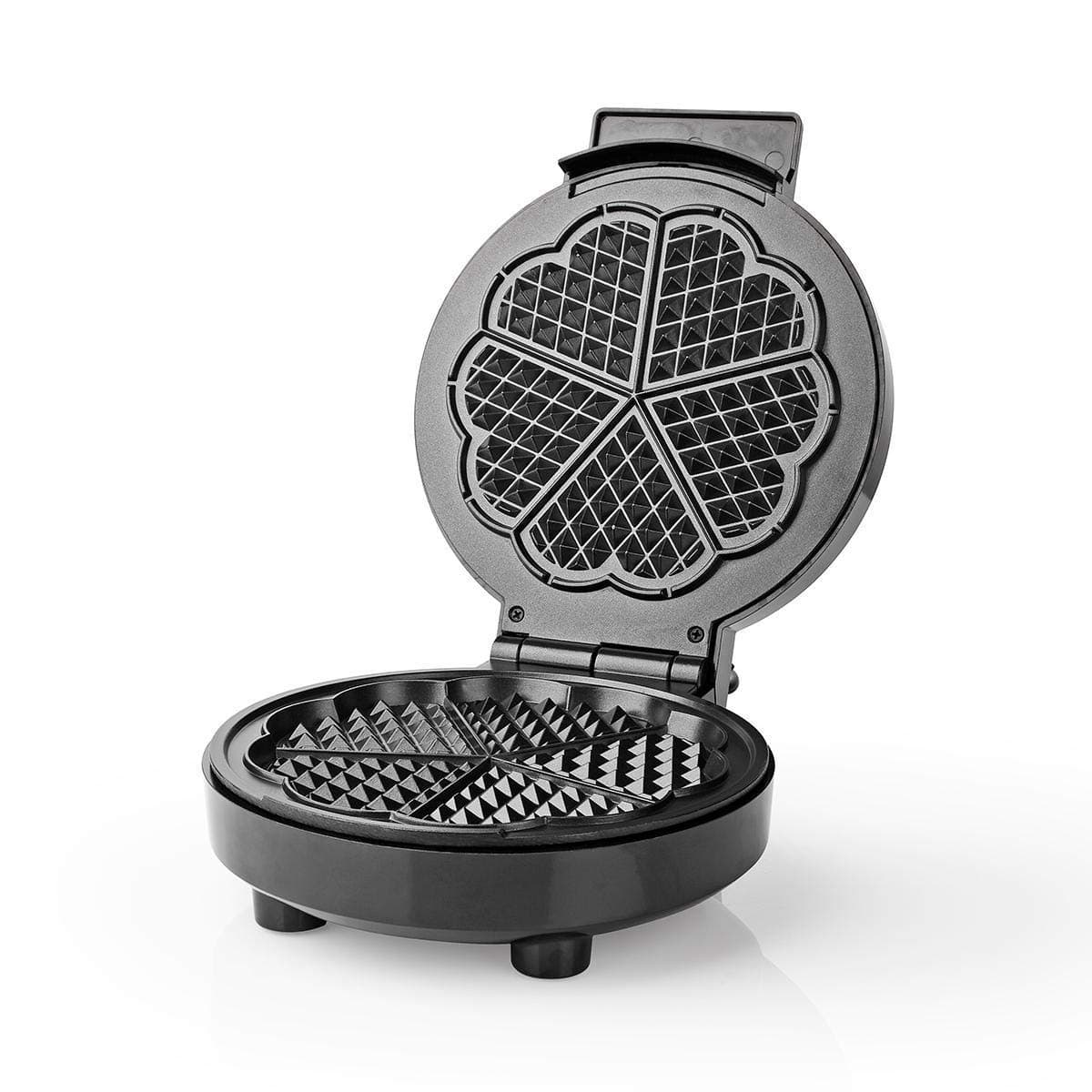 NEDIS KAWP100BK Waffle Maker, 1000 W, Black
